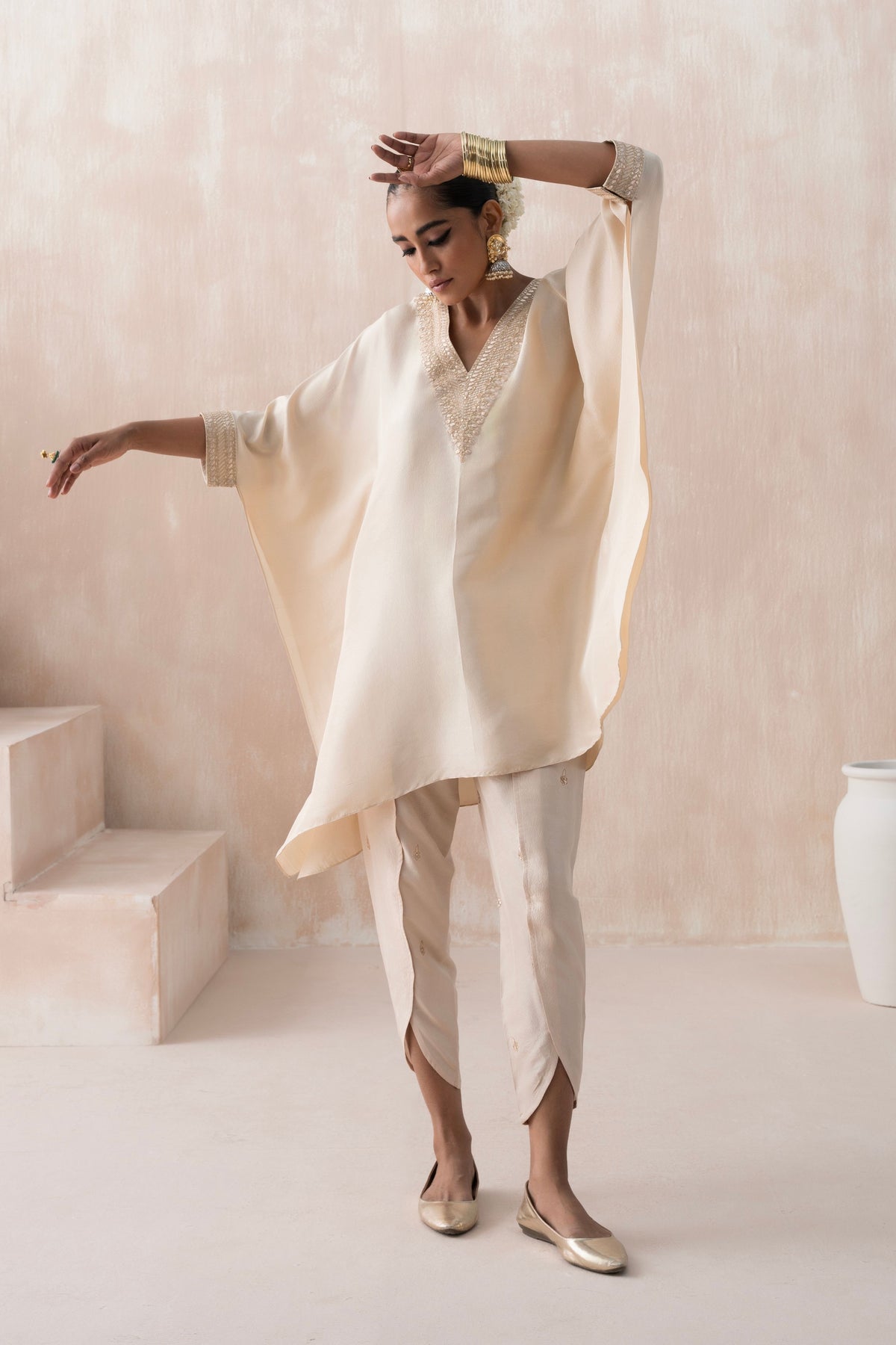 Ivory Kaftan Set