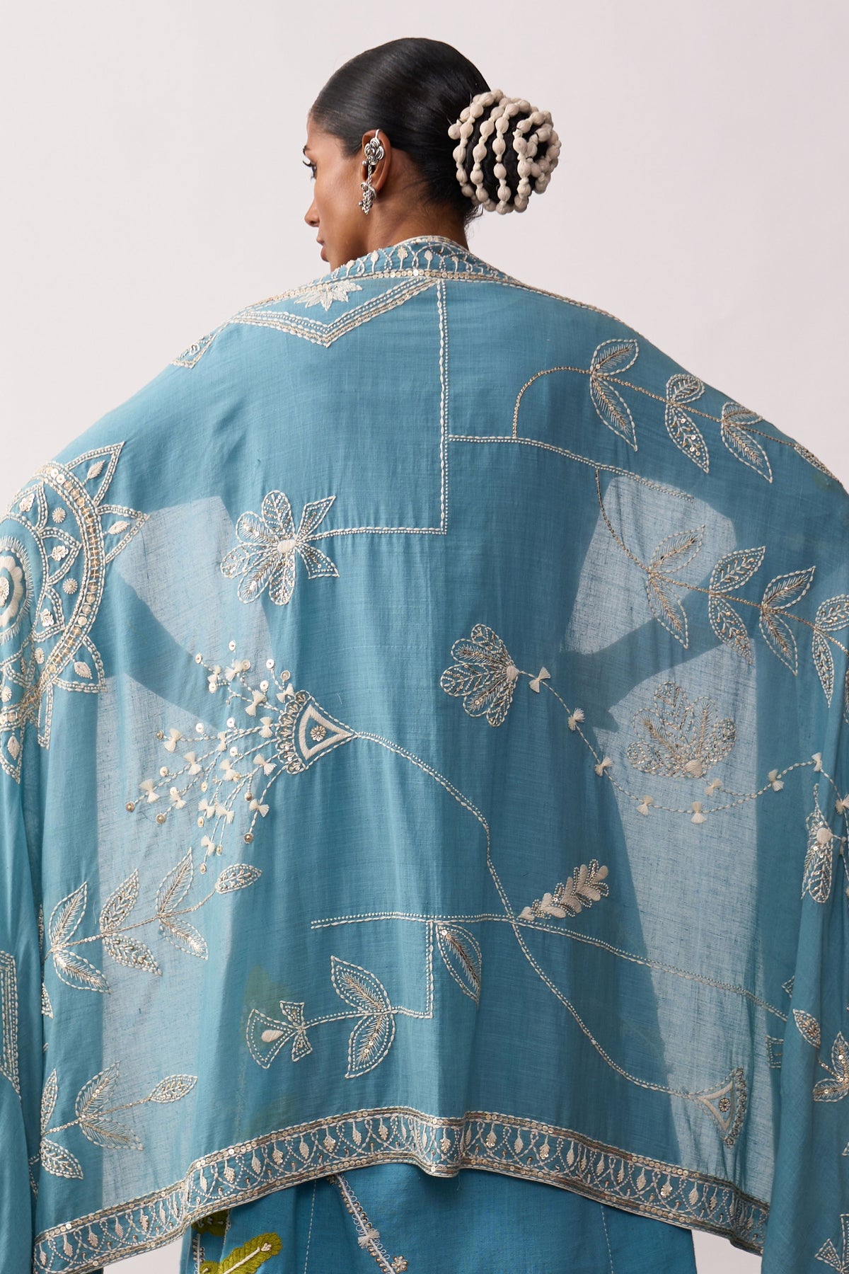 Rani Laxmi Blue Dupatta