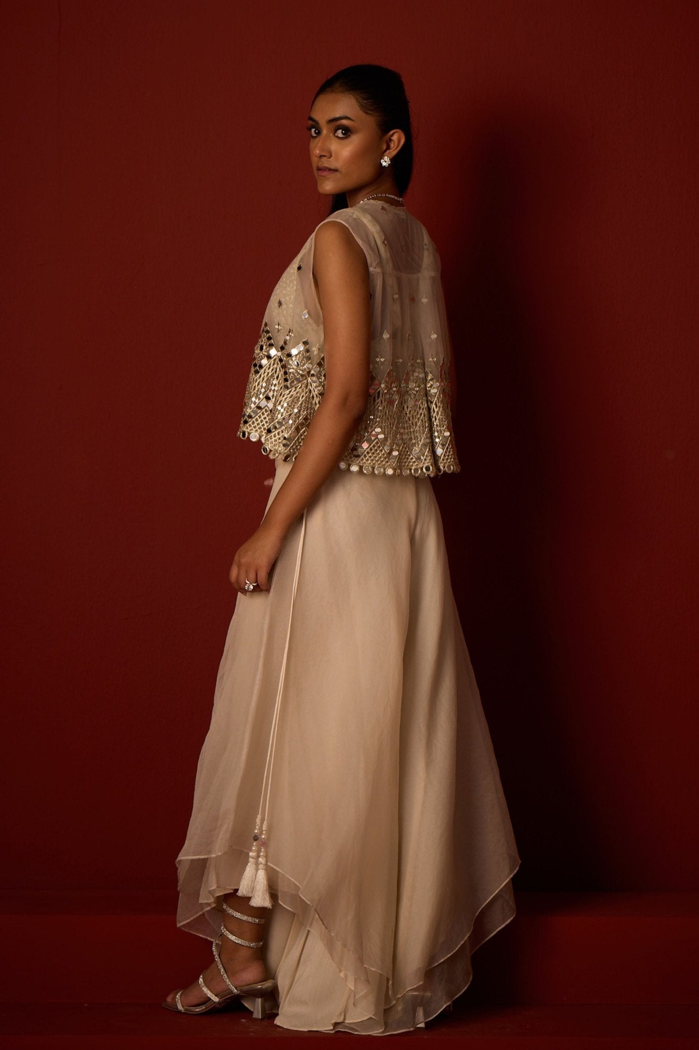 Asymmetrical Flared Pants - Twenty Nine - Elahe