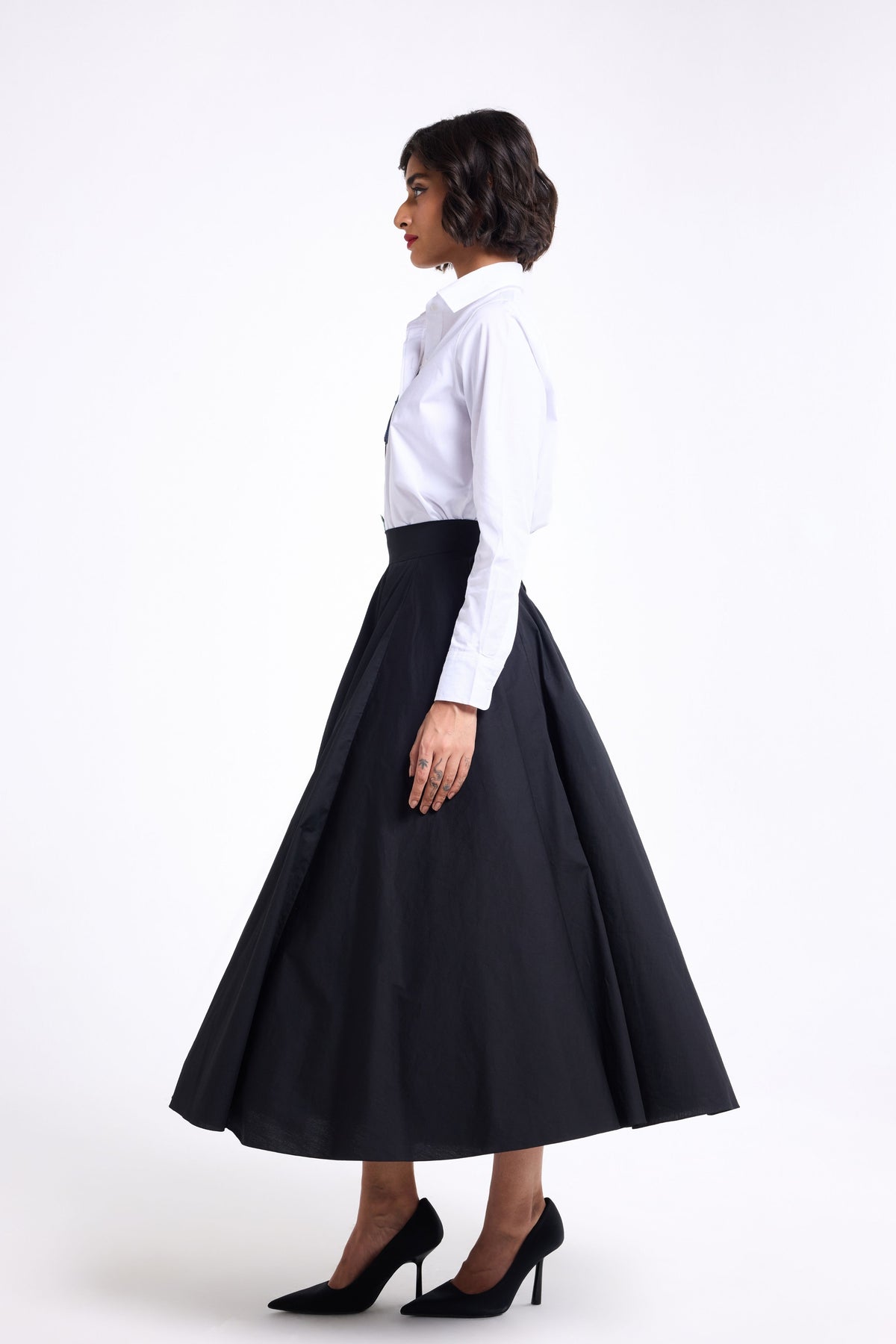 Panelled Midi Skirt