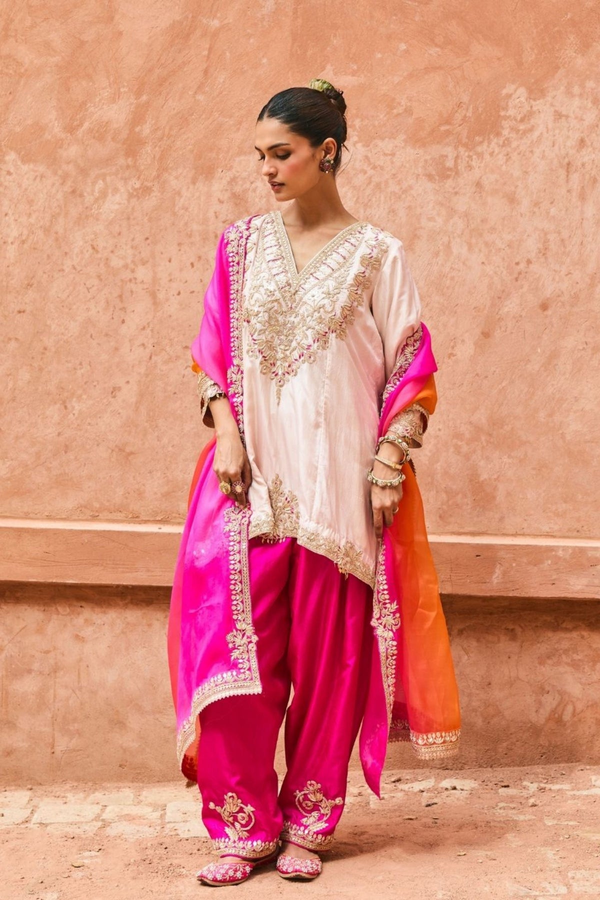 Isha Ivory Tunic Set