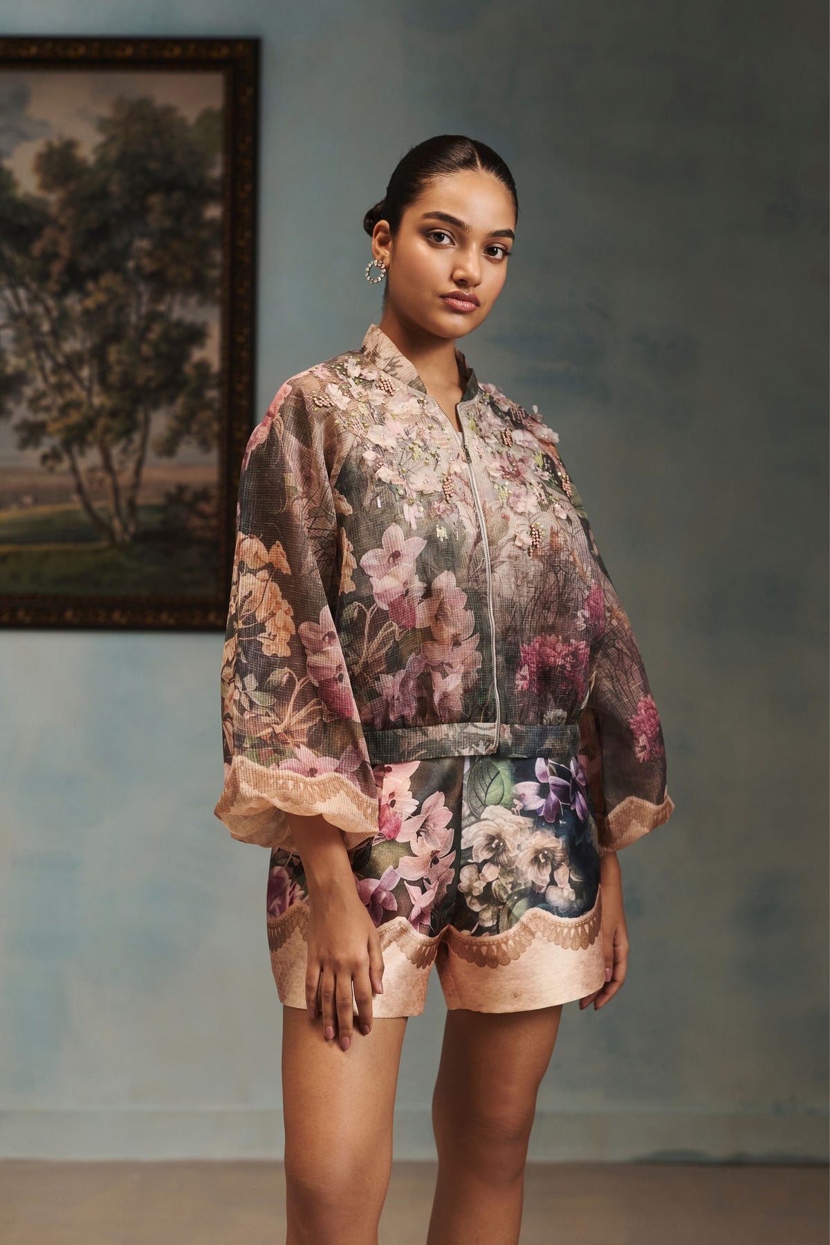 Vienna Silvermist Bomber Jacket Set