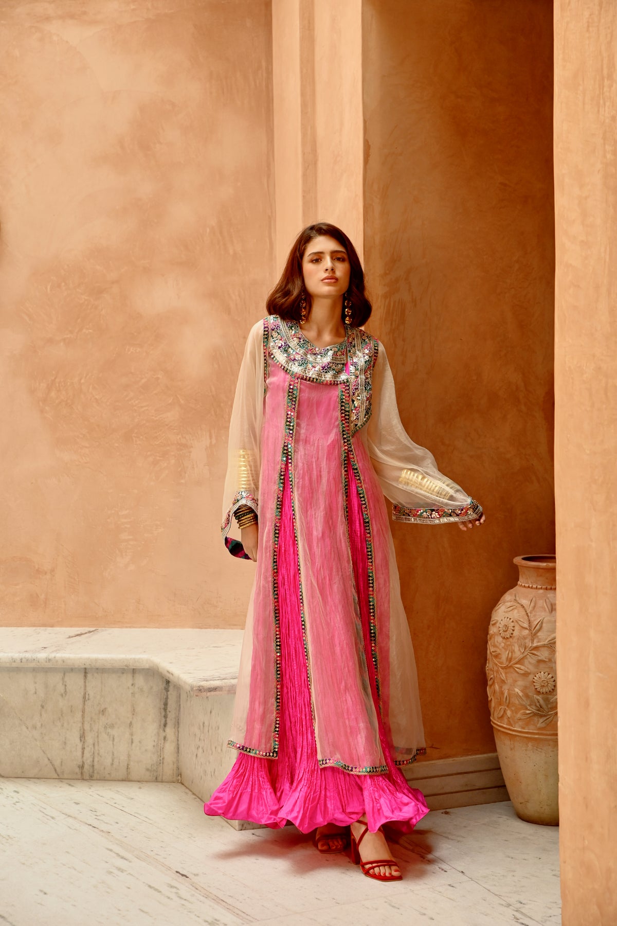 Afghani Kurta Anarkali Set