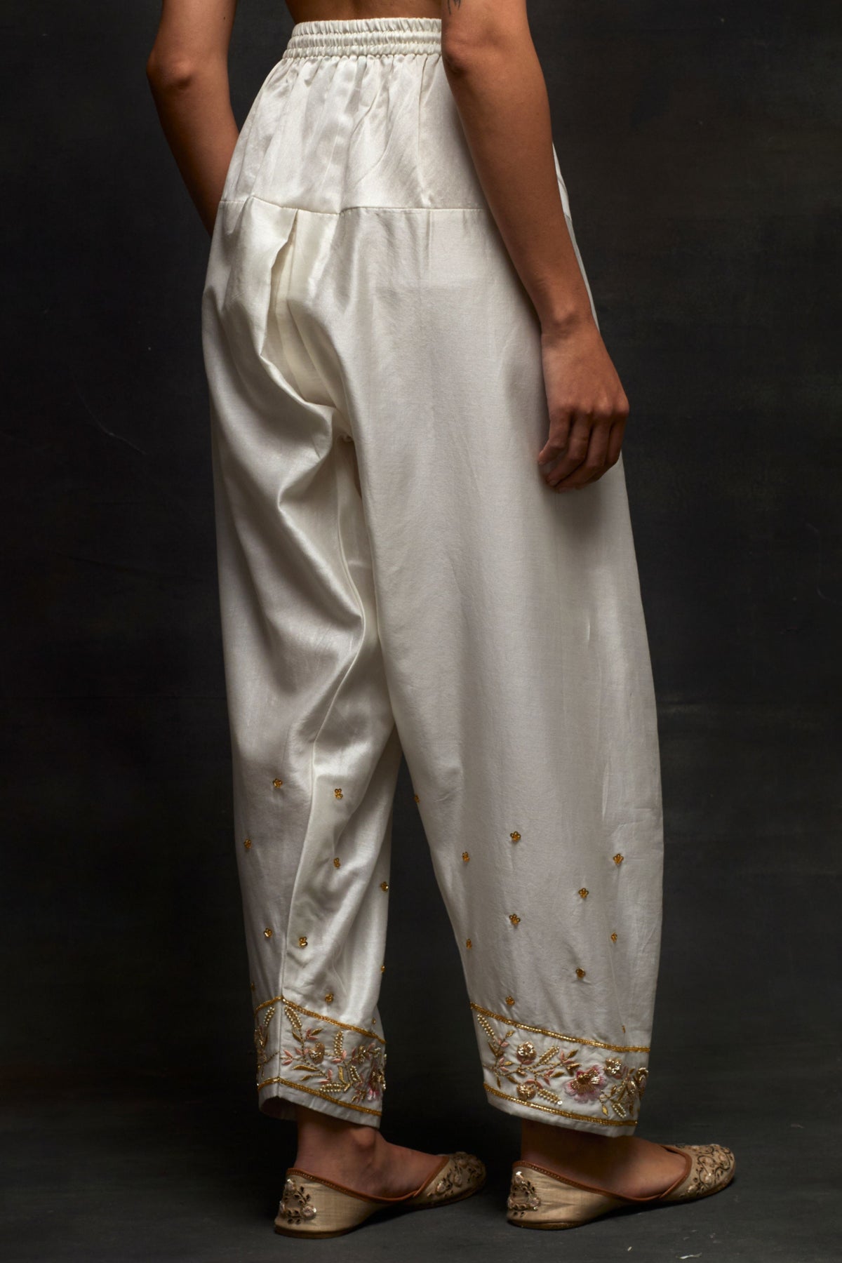 White Short Kurta Set
