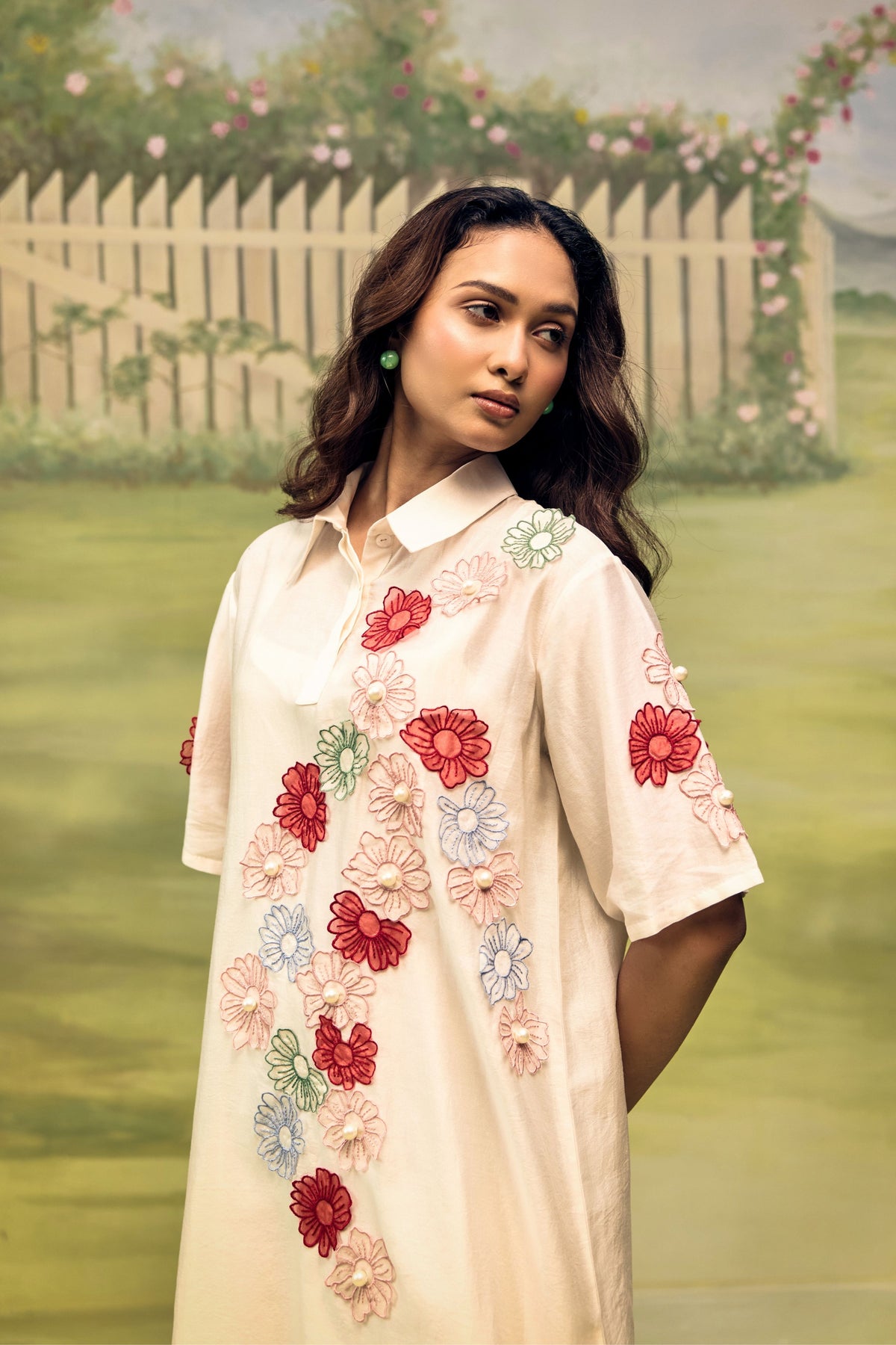 Petal Dust Soft Short Dress