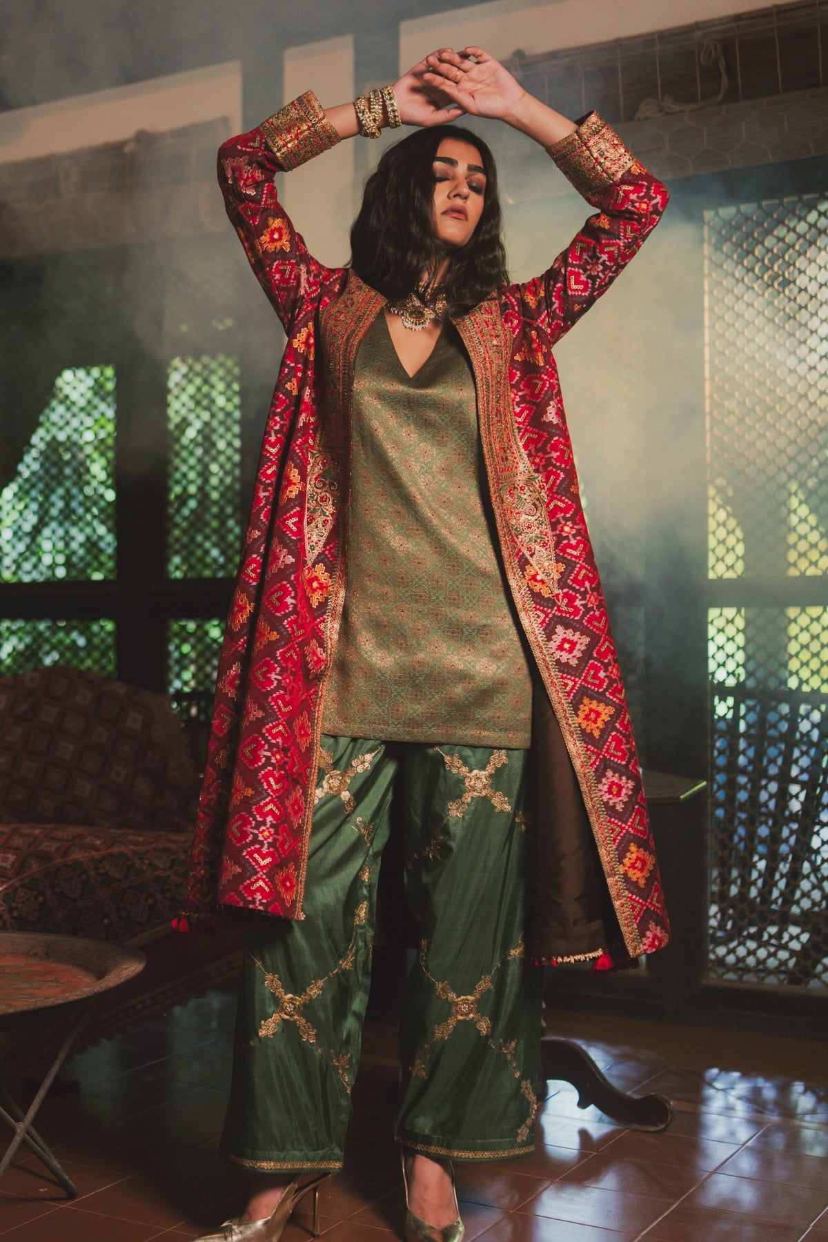 Neha Sage Green Tunic Set