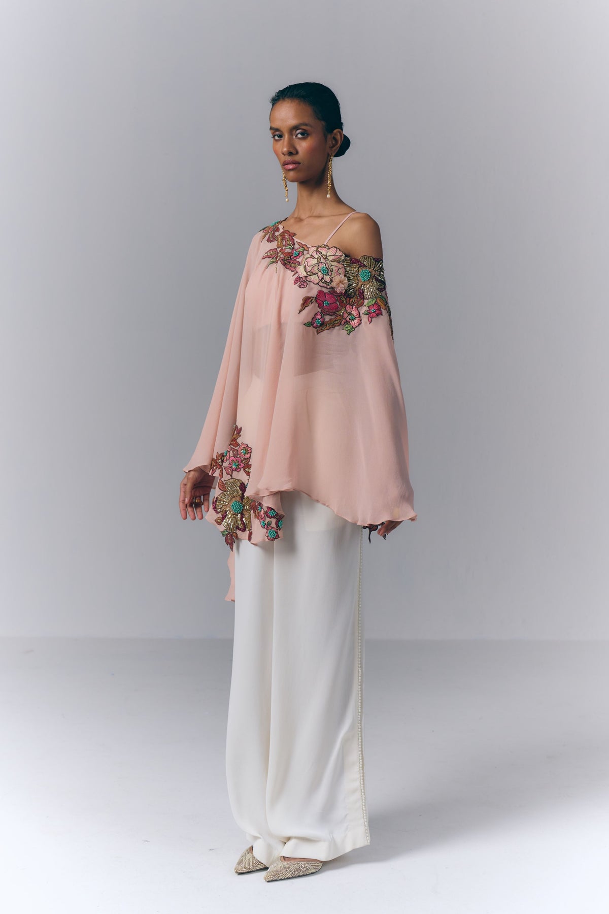 Peach Petal Kaftan Set