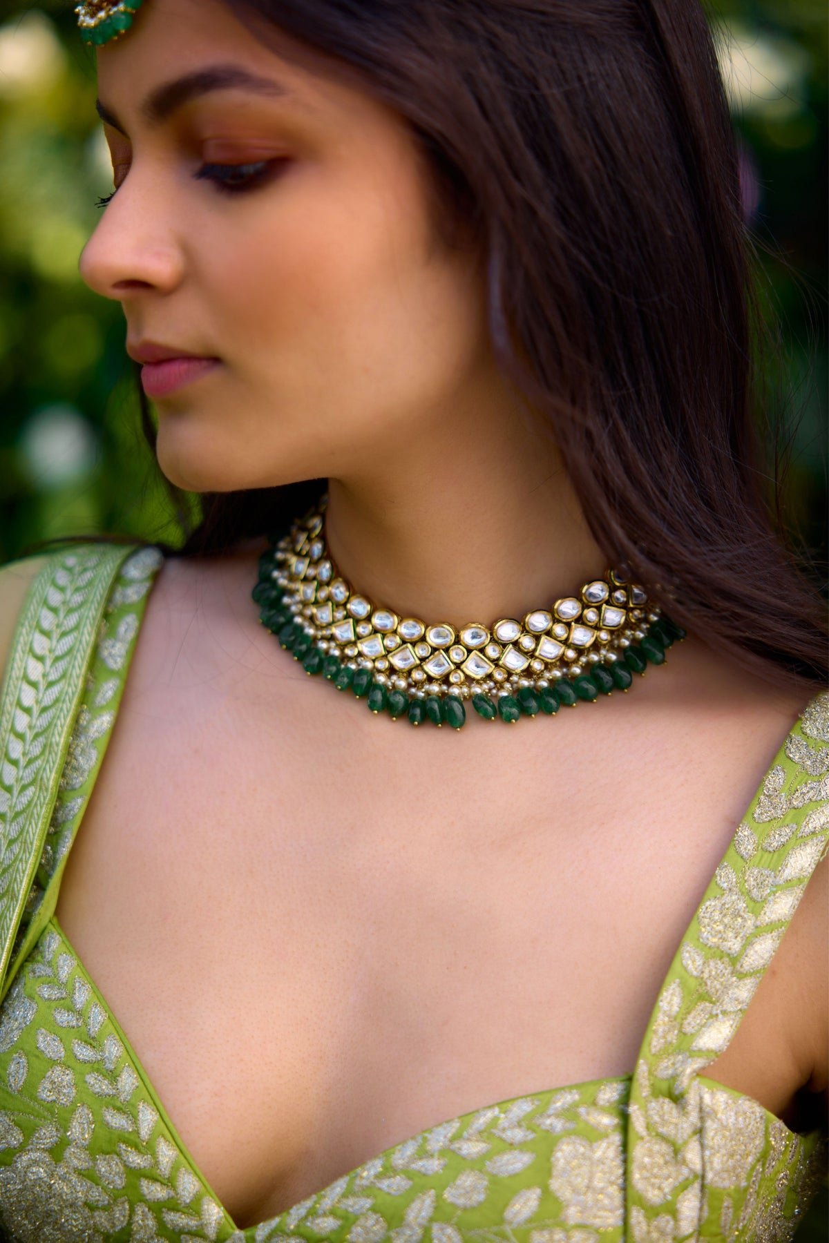 Irish Green Lehenga Set