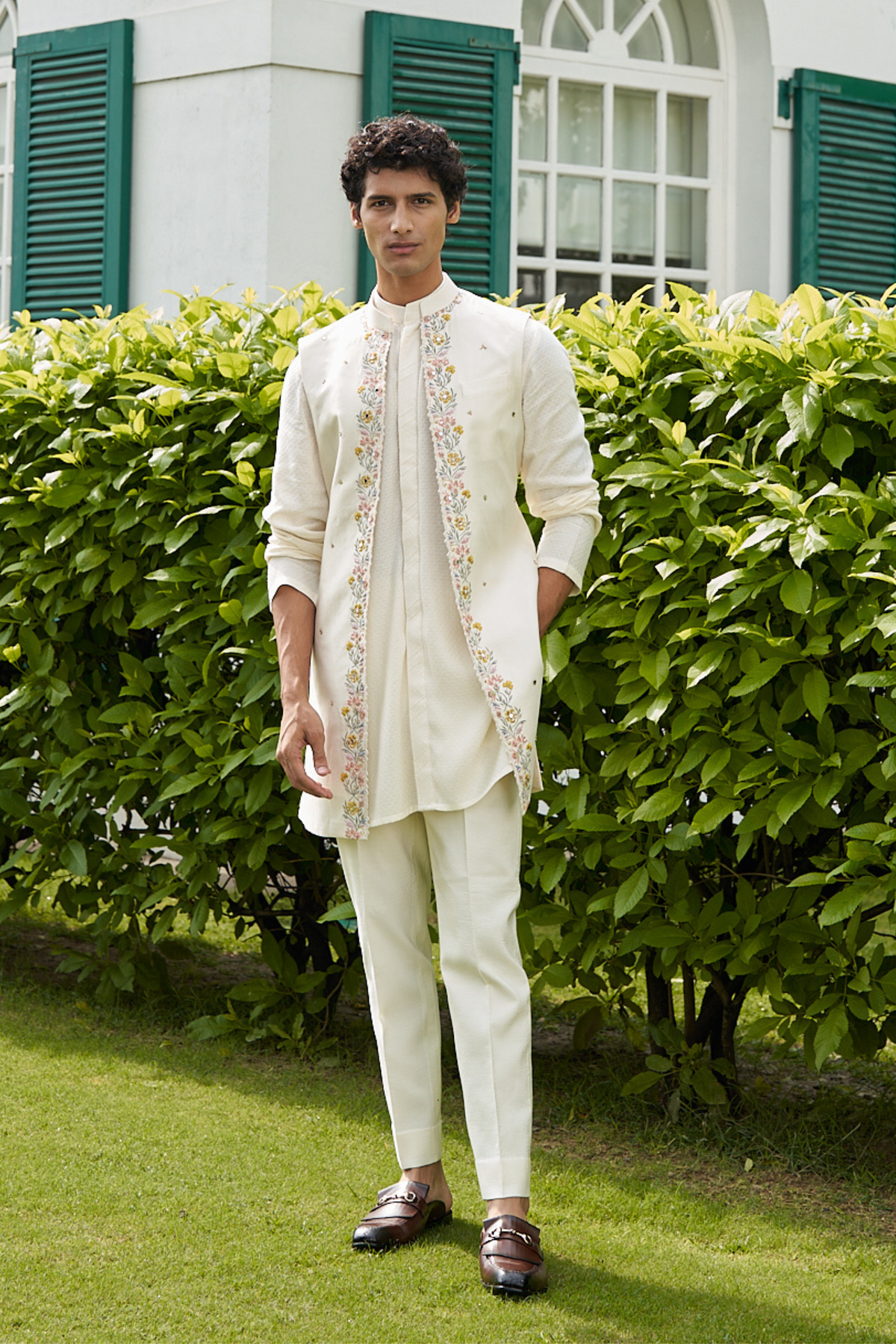 Blossam White Shrug Set