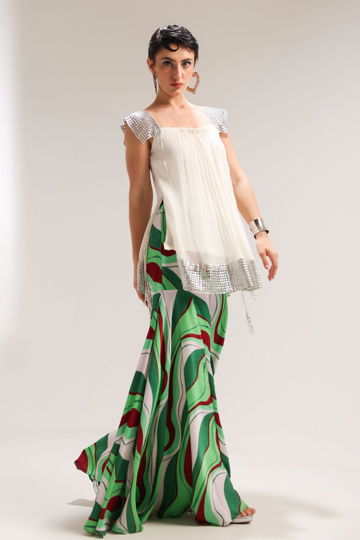 Beverly Hills Crème Tunic Set