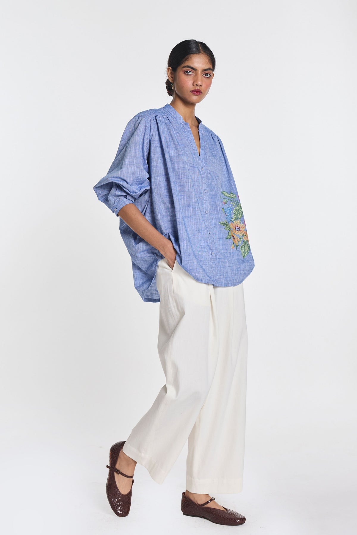 Celandine Embroidered Shirt