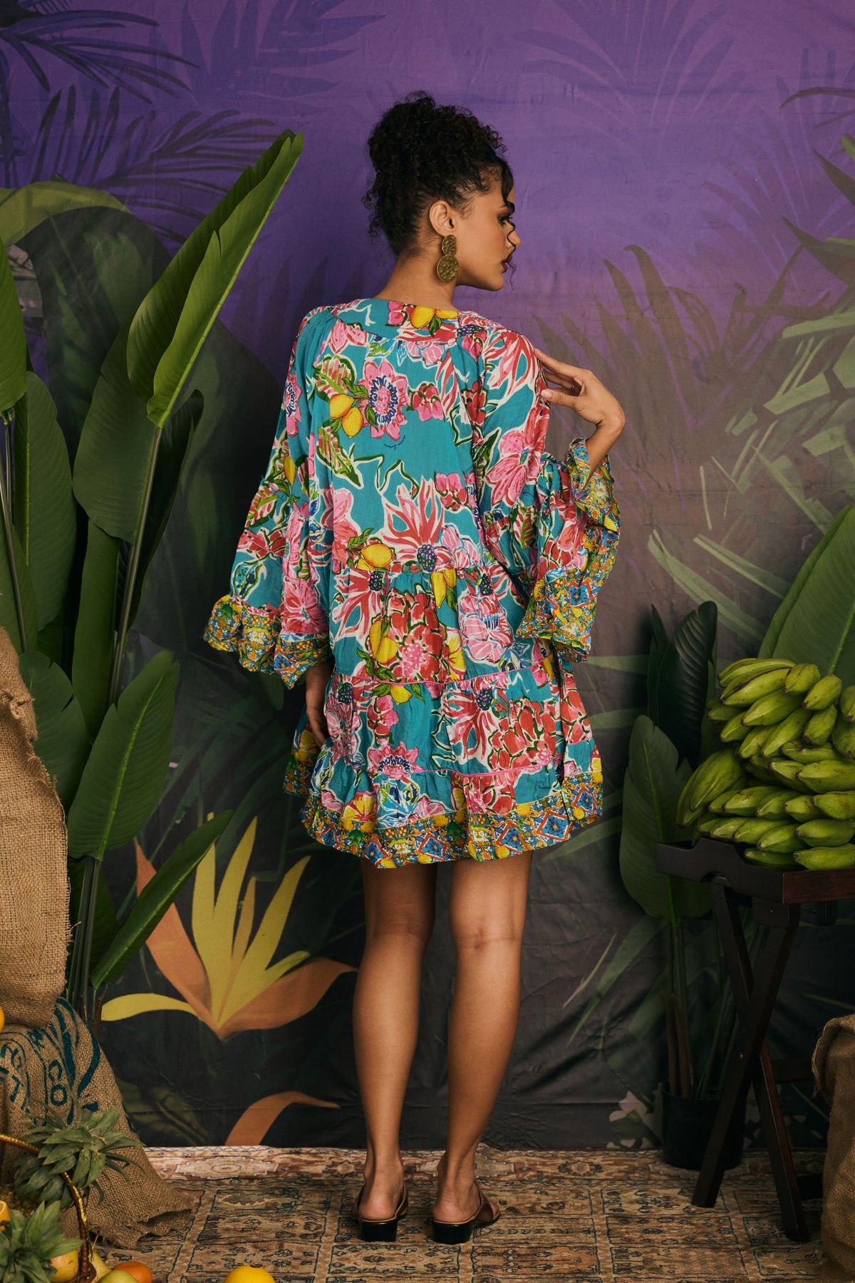 Flora V-neck Mini