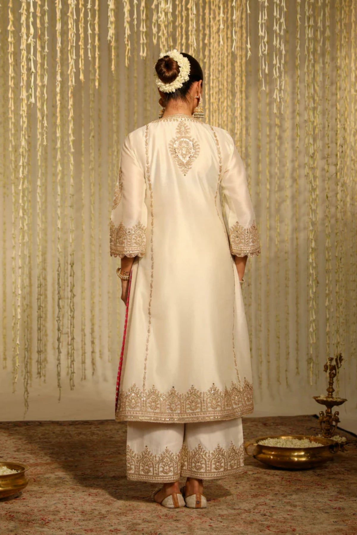 Mahika Ivory Palazzo Set
