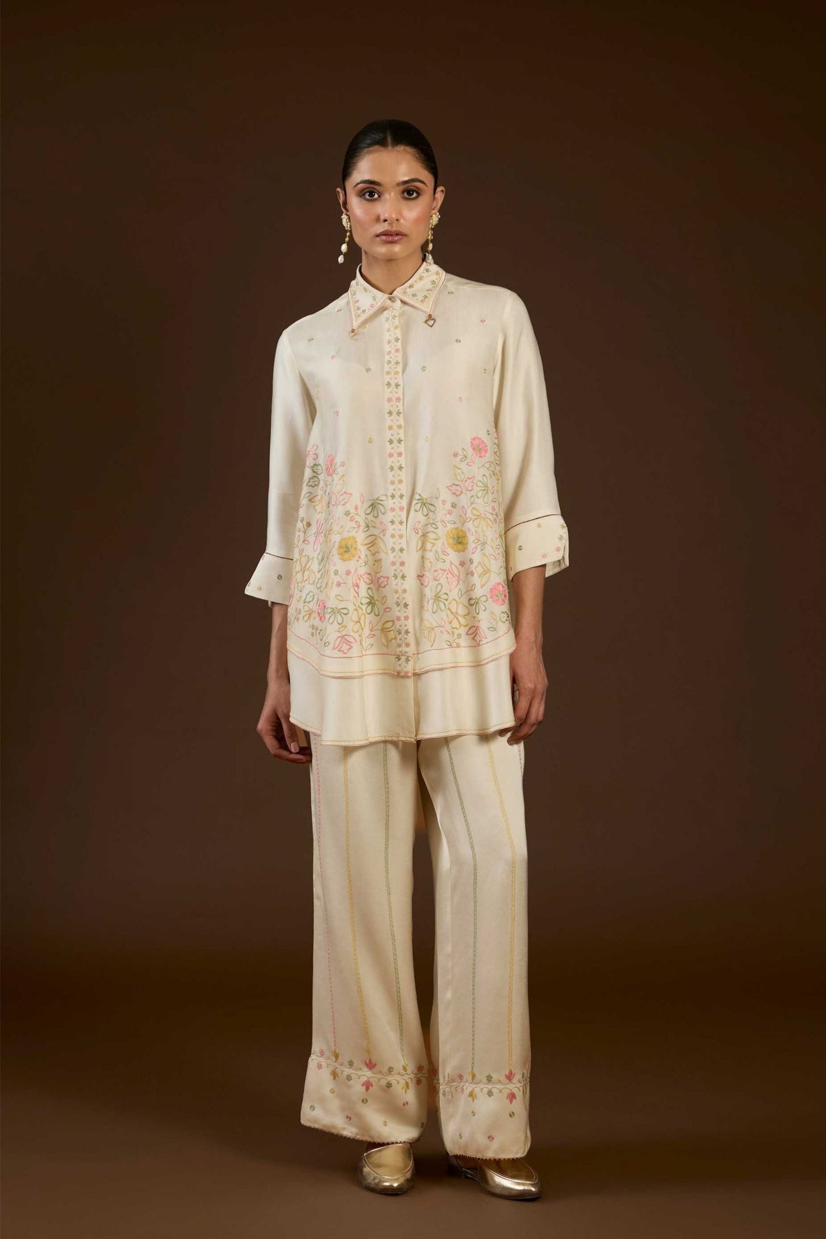 Ivory Aari Co-ord Set