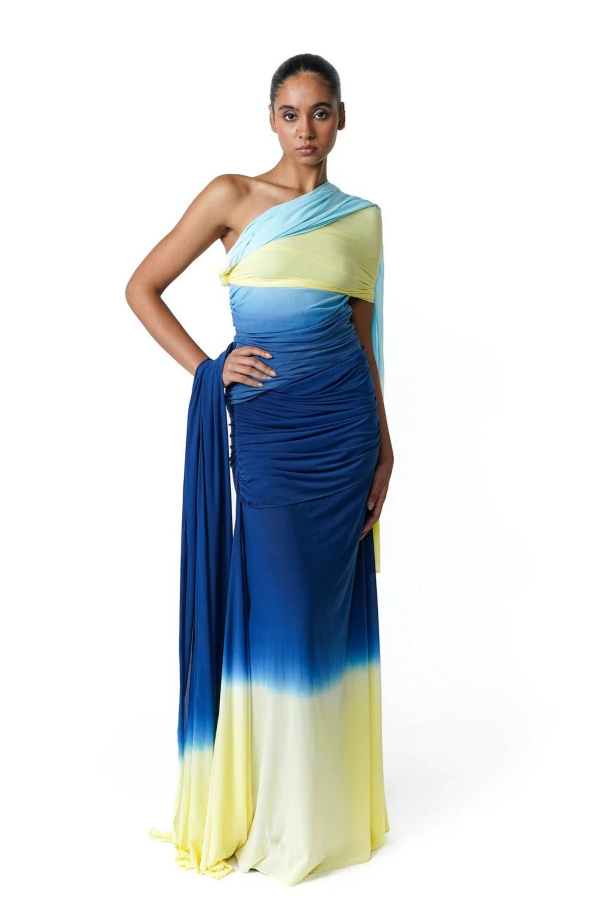 Blue Hues Saree Dress