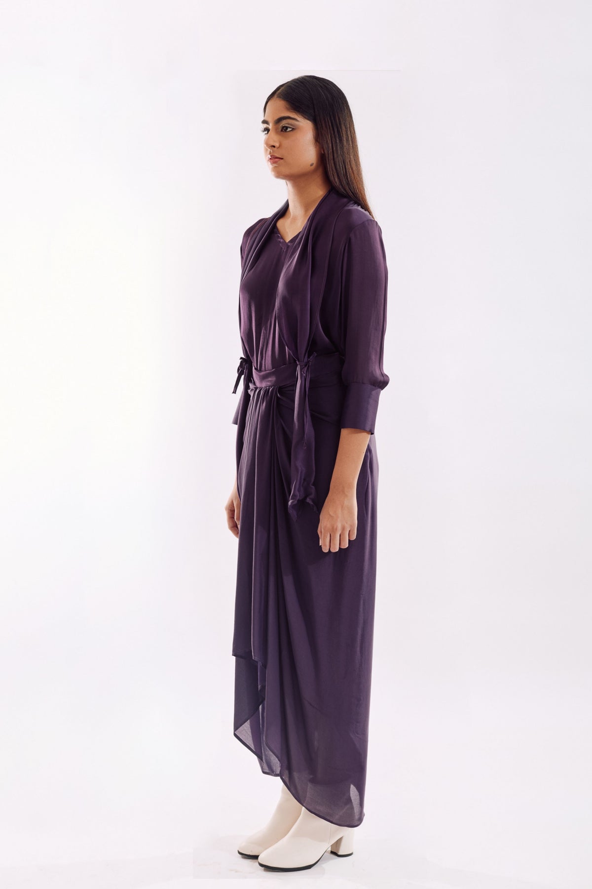 Purple Side Tie Top