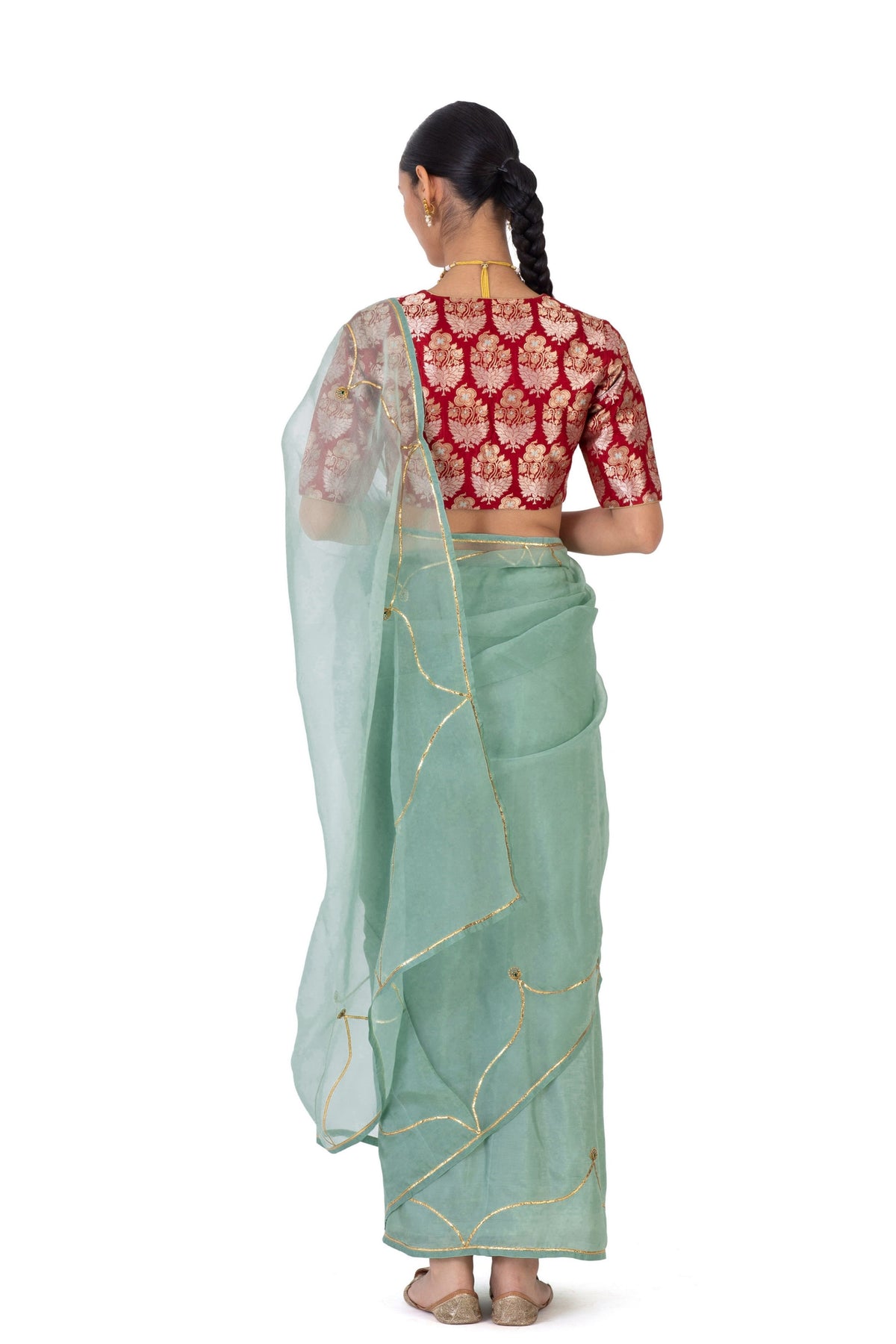 Kirati Pale Blue Saree