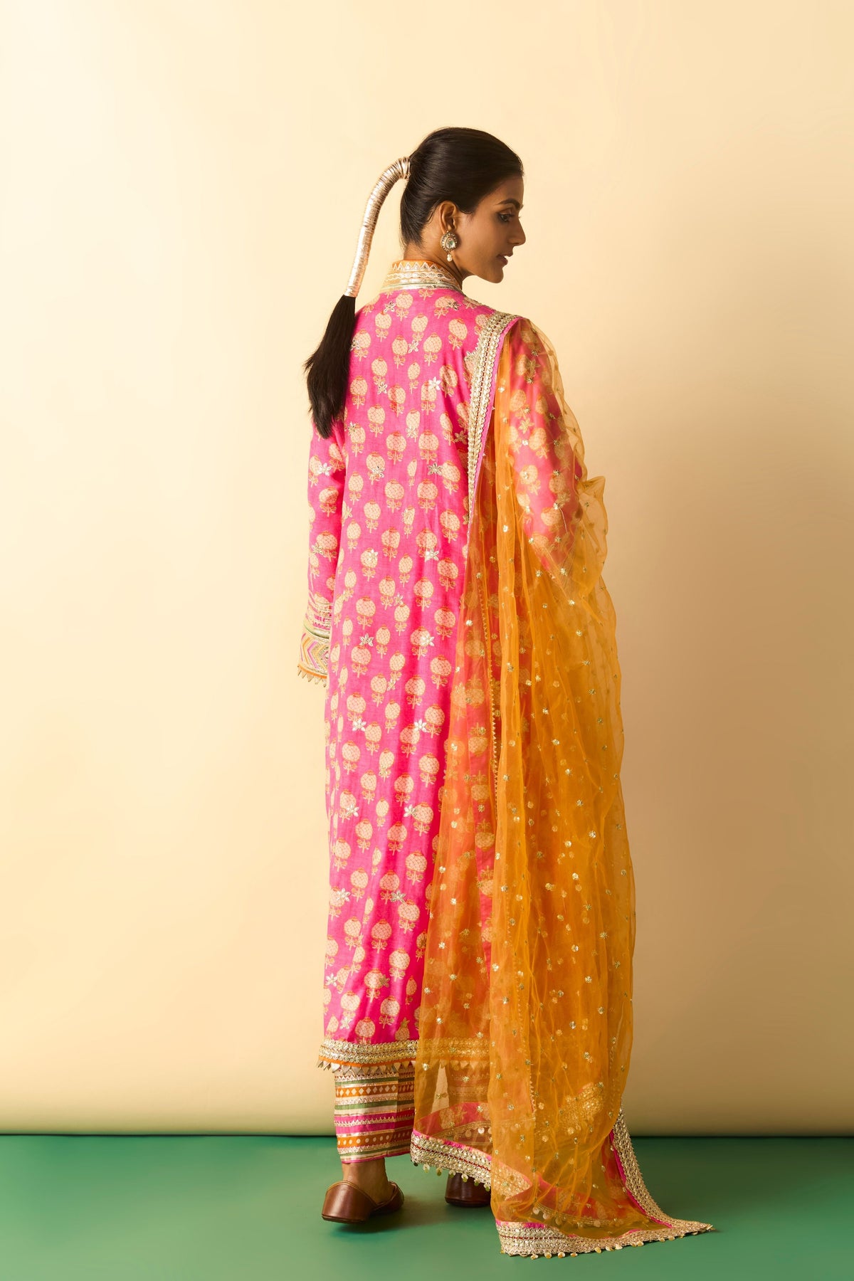 Binita Pink Anarkali Set