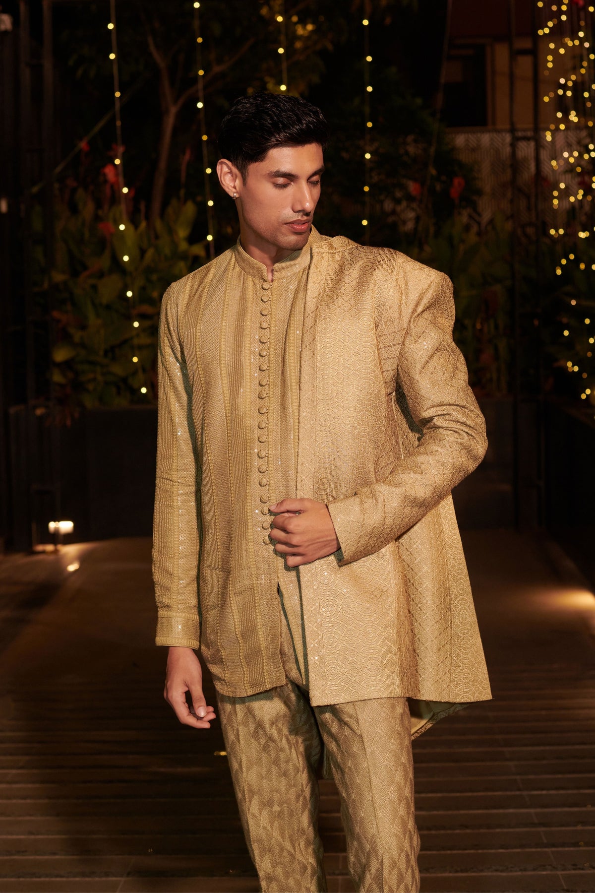 Endive Green Jacket Set