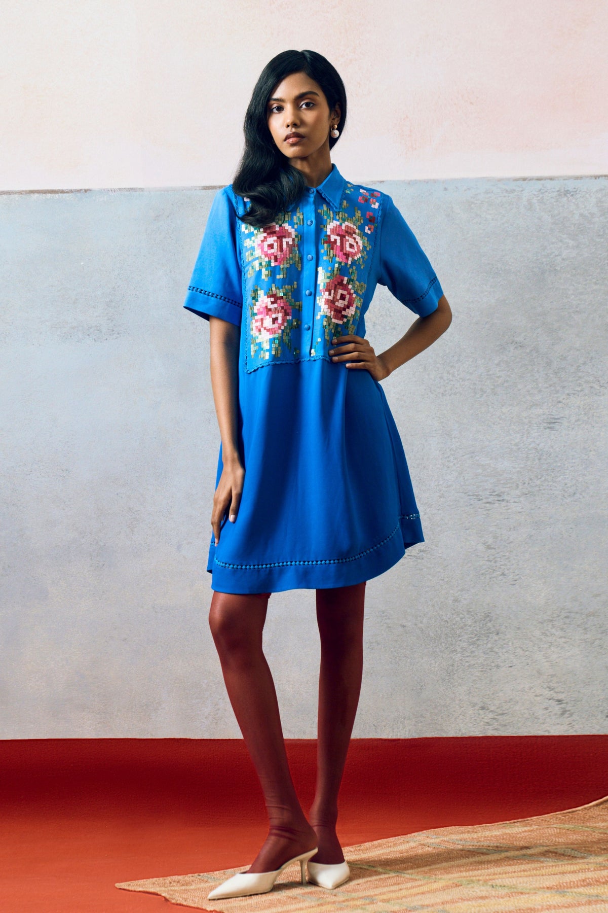 Ponza Shirt Dress Blue