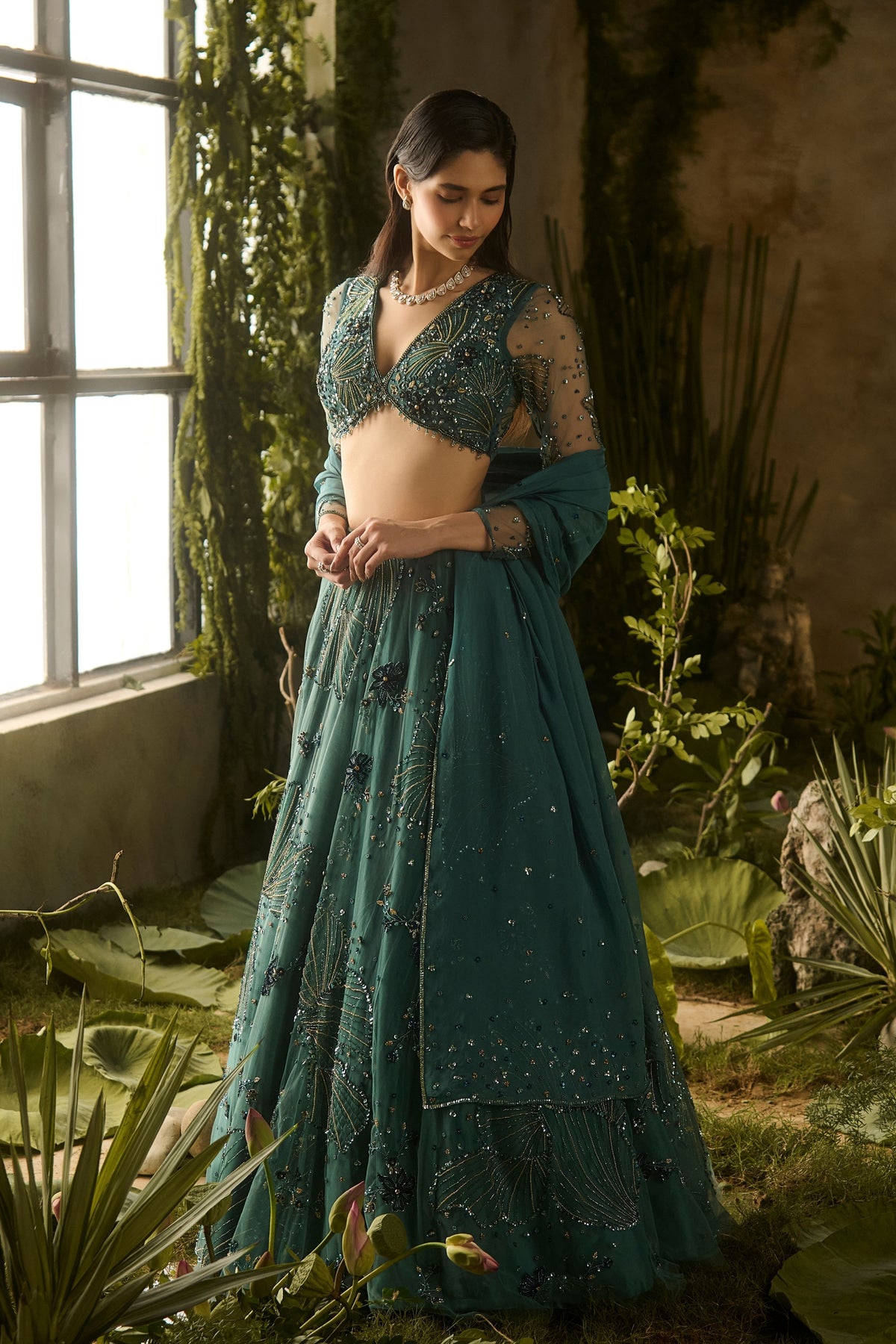Mystic Moss Lehenga Set