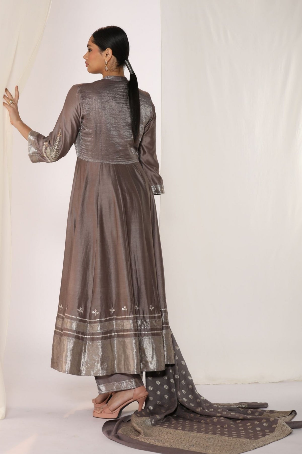 Dove Grey Kurta Set