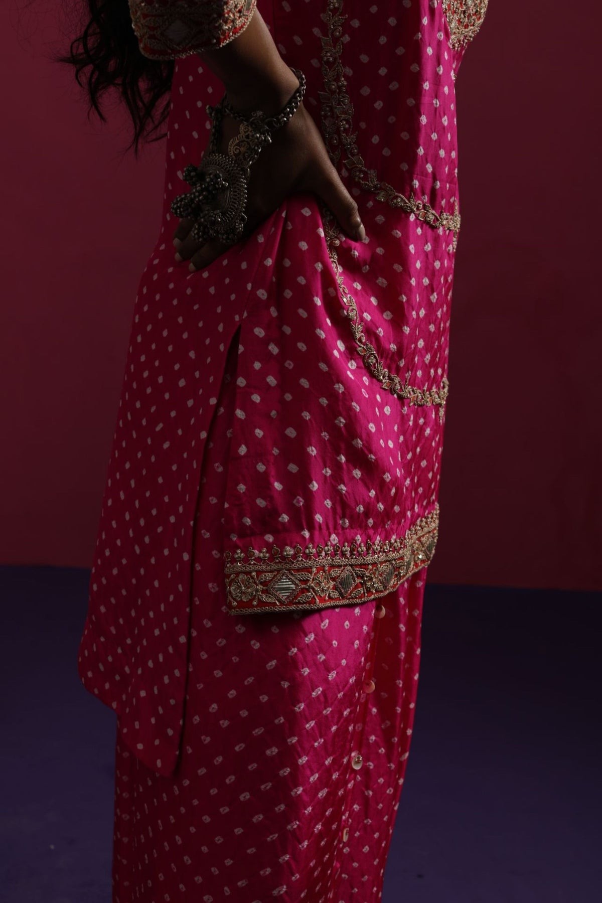 Matka Bandhani Kurta Set