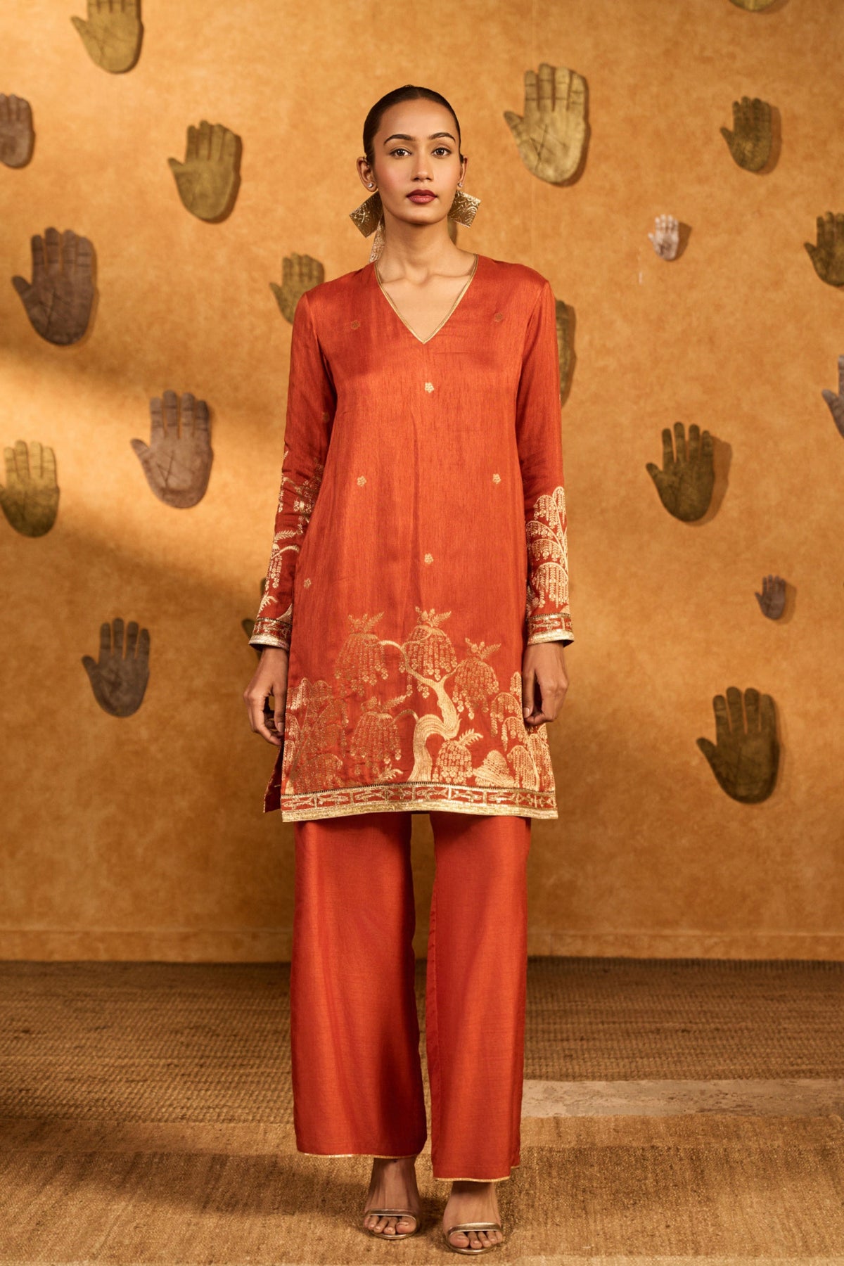 Rust Zen Kurta Set