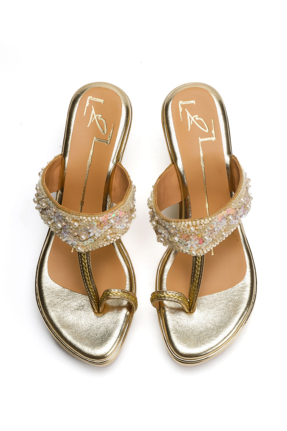 Gilded Elegance Heels