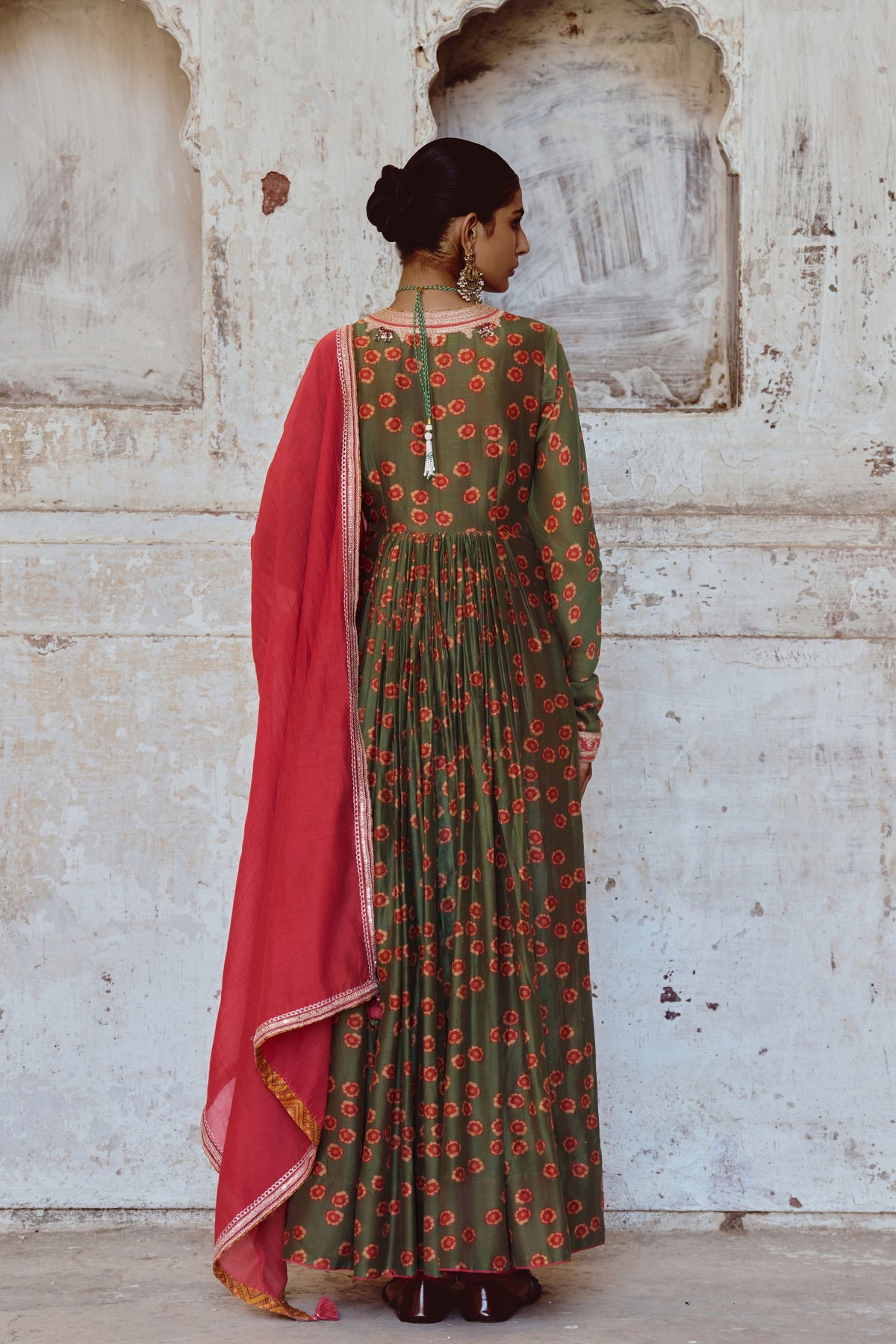 Leher Anarkali Set
