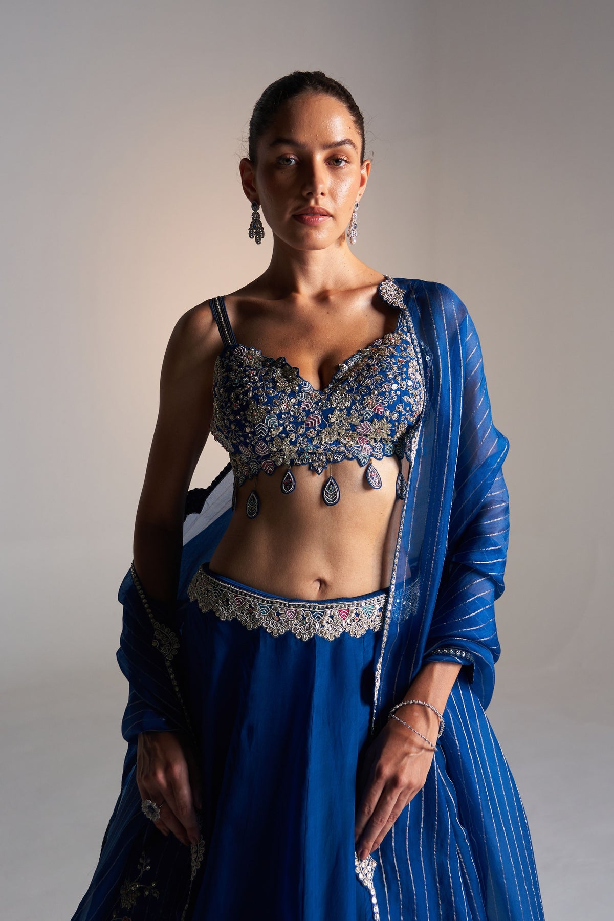 Jade Blue Lehenga Set