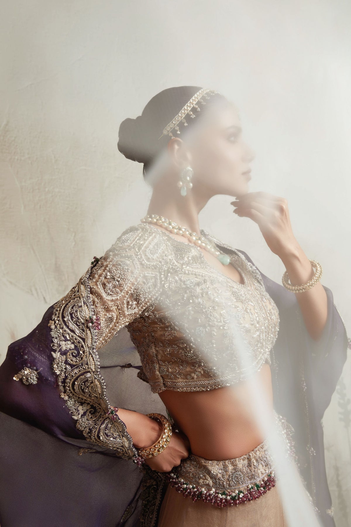 Gold Maal Resham Lehenga Set