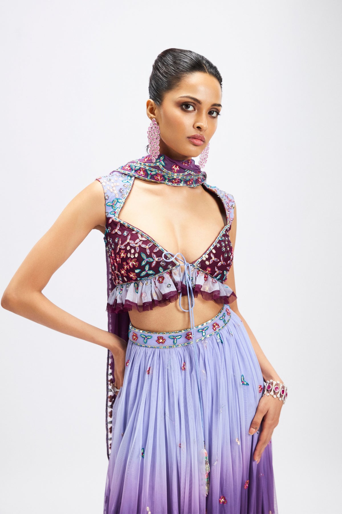 Ametrine Lehenga Set