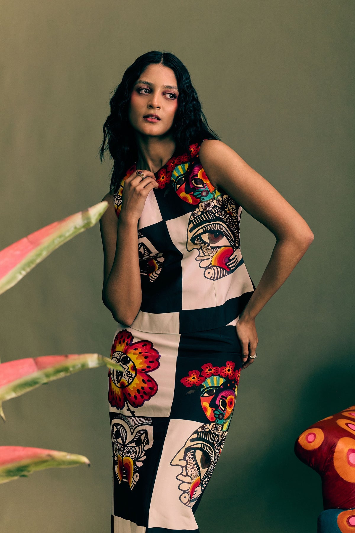Chess Board Printed Top