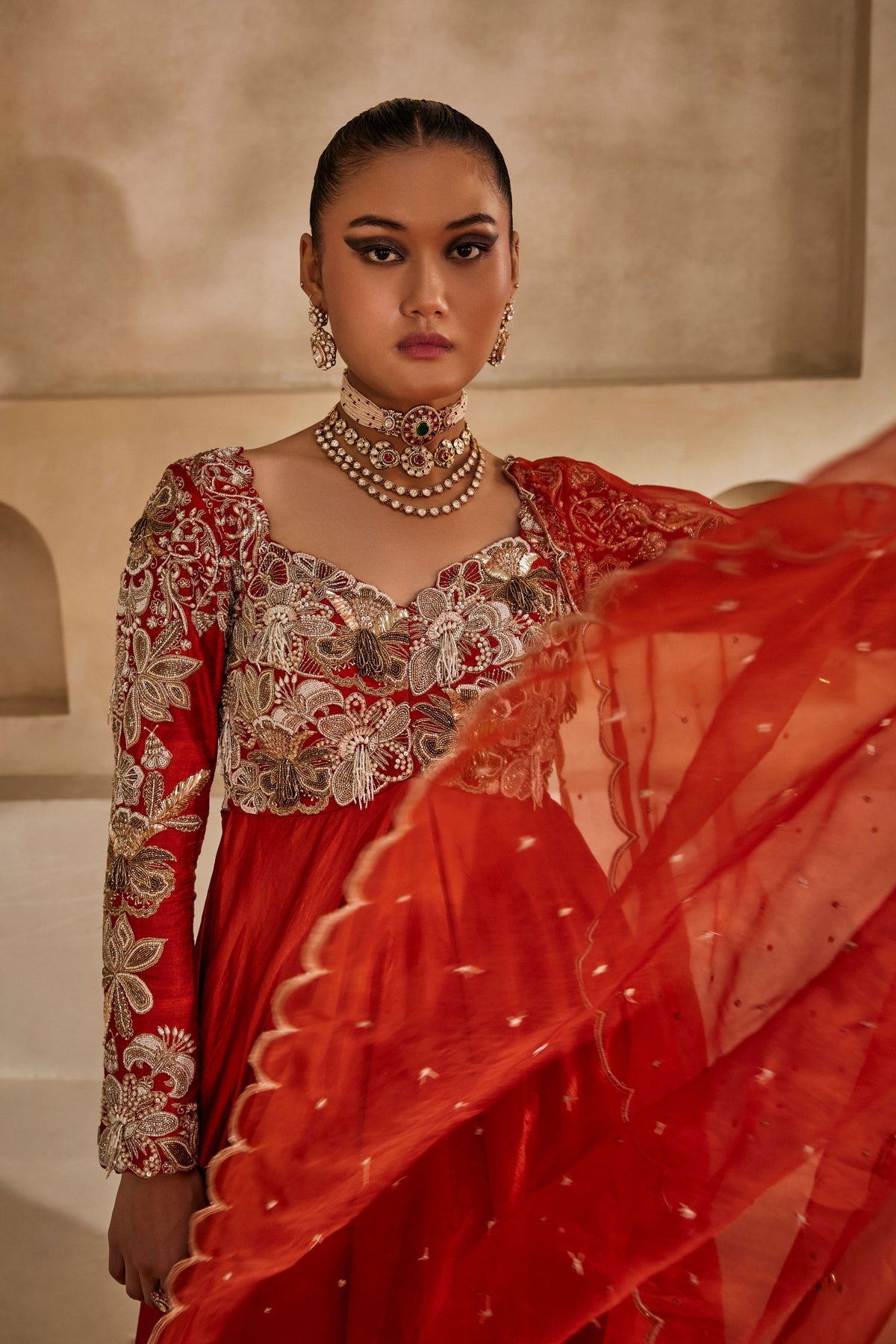 Kesari Anarkali Set