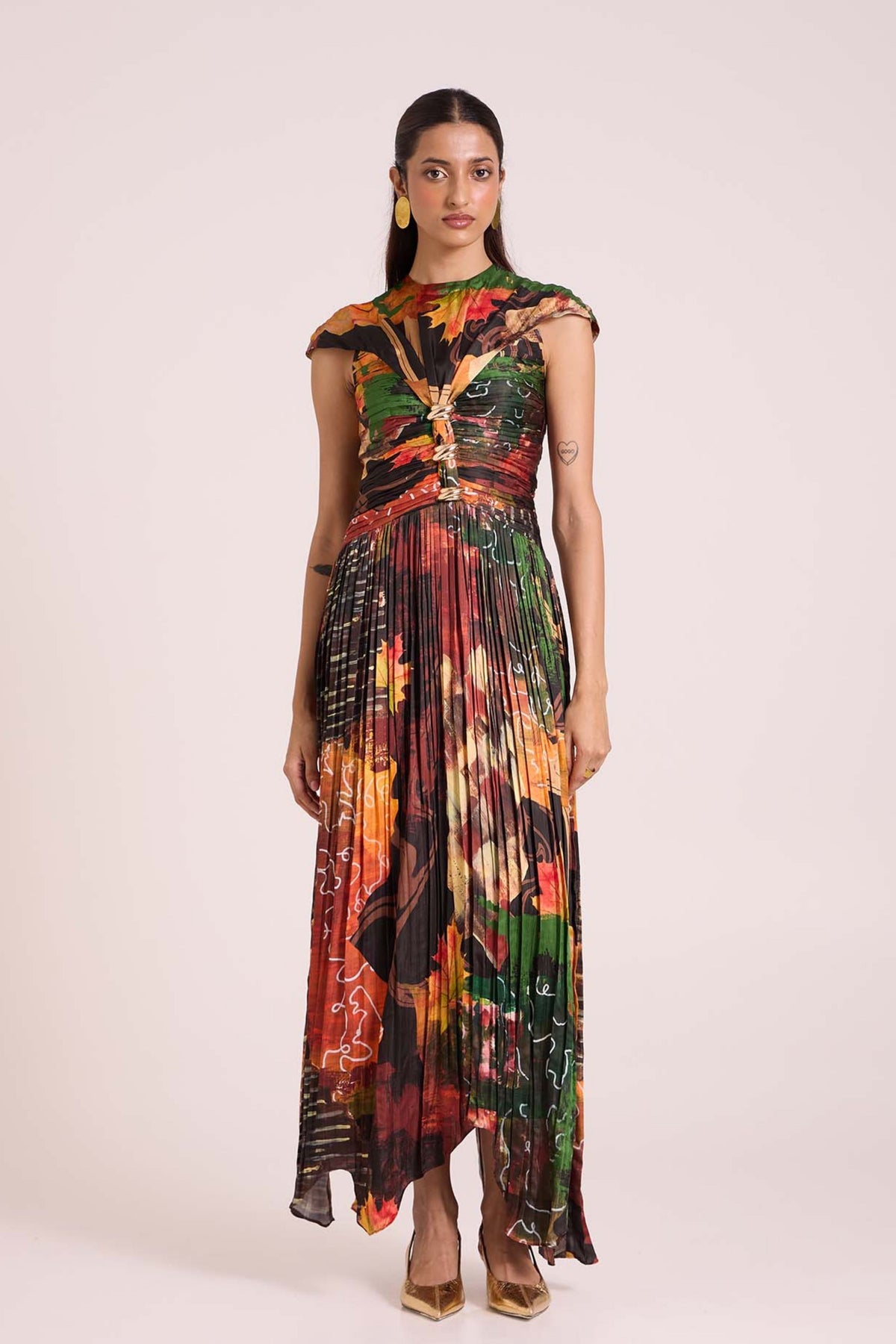 Demeter Pleated Dress