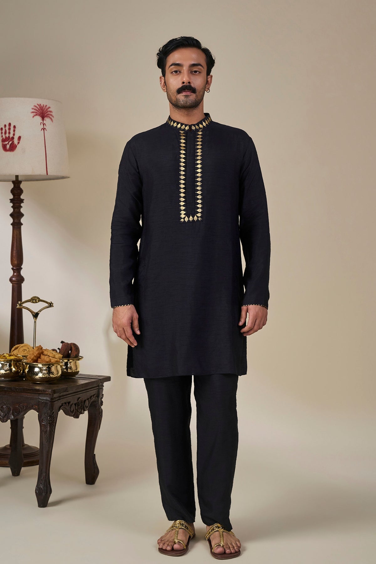 Black Malabar Grove Bandi Set