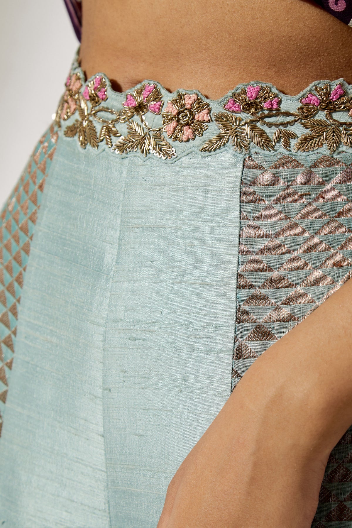 Powder Blue Sharara Set