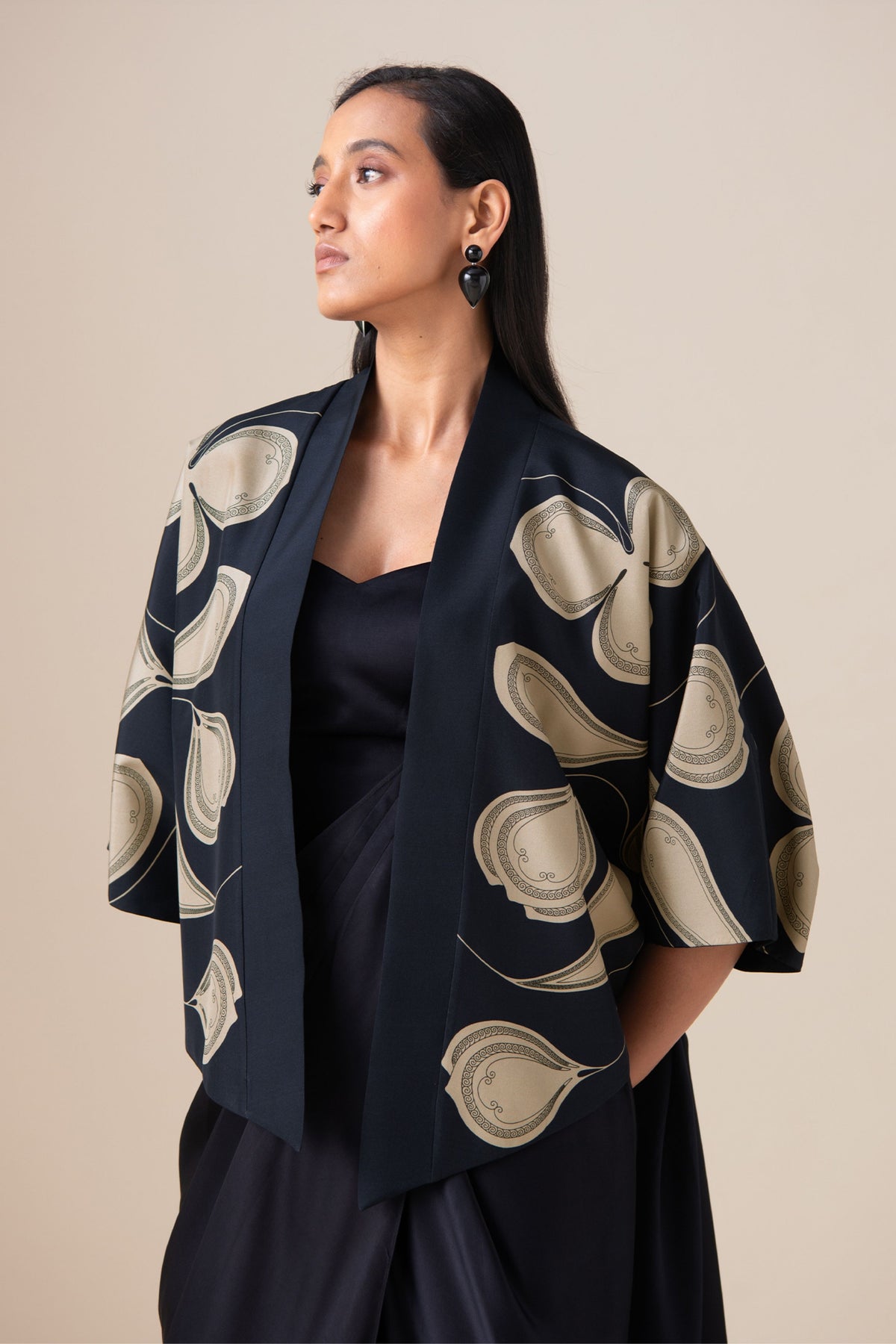 Sidra Draped Saree Set