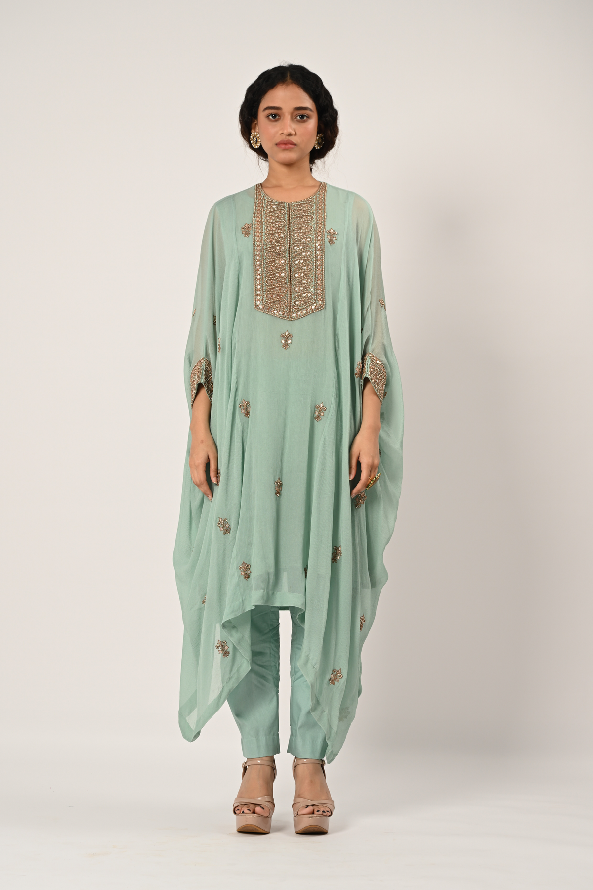Powder Blue Kaftan Set