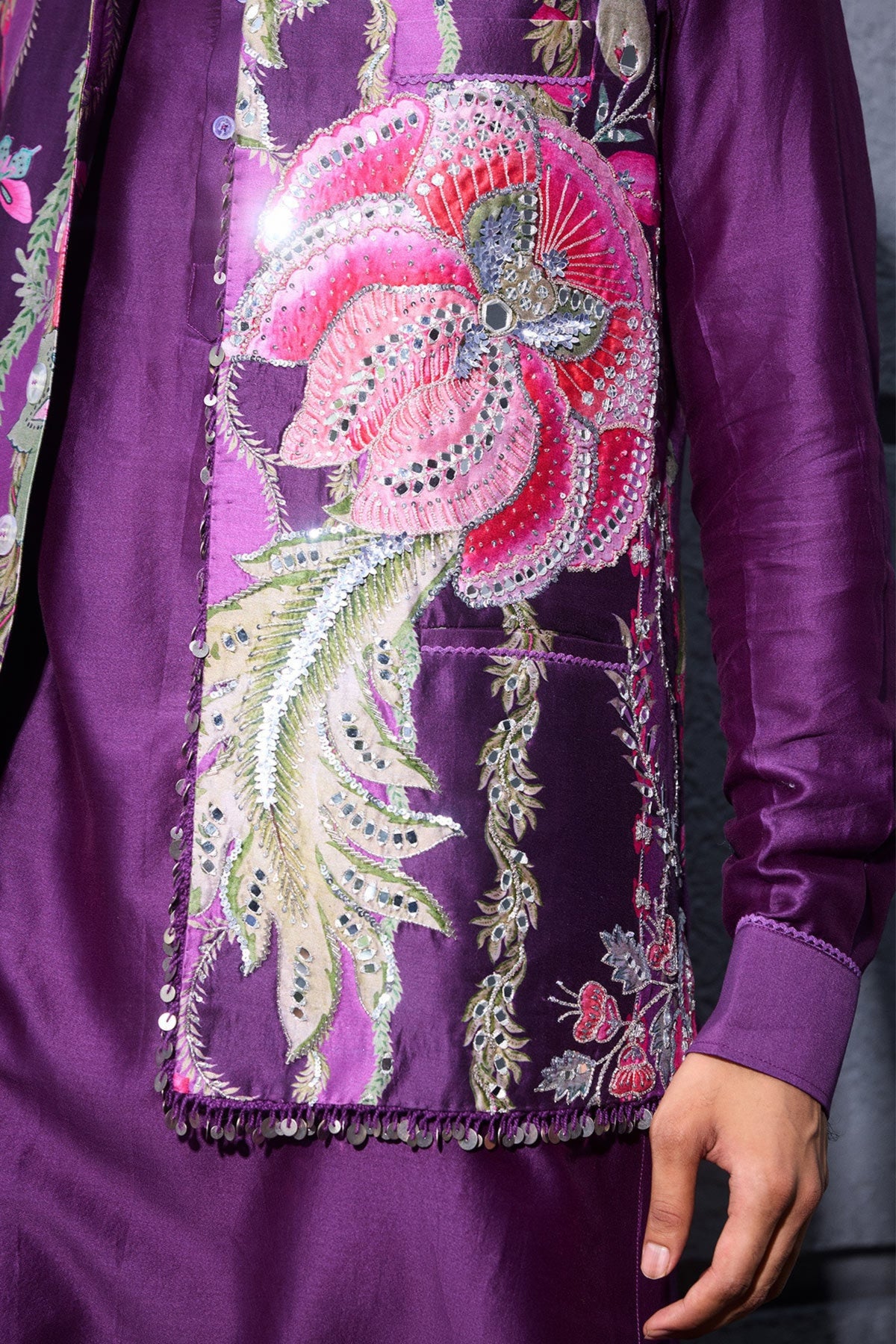 Hamza Embroidered Bandi Set