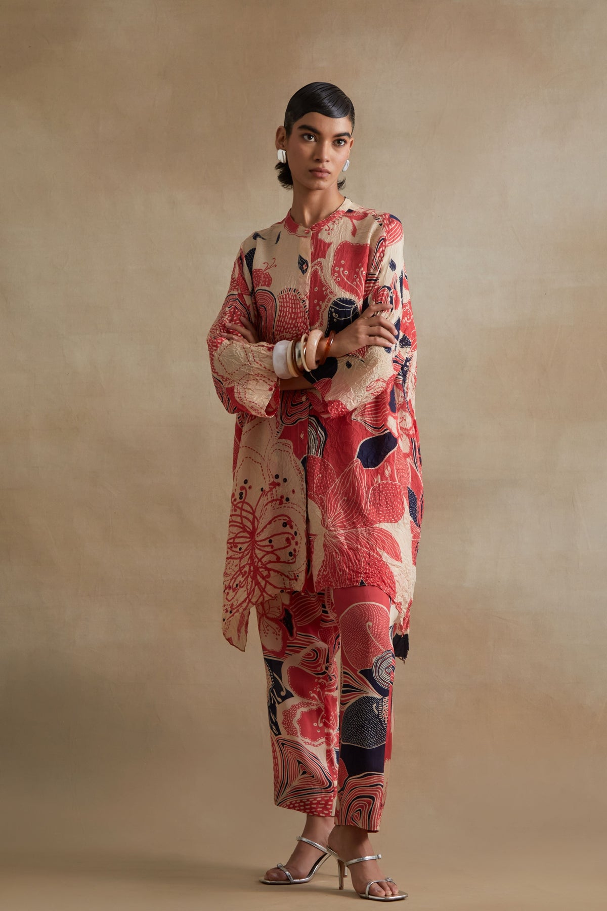 Tomato Handcrafted Tunic Set
