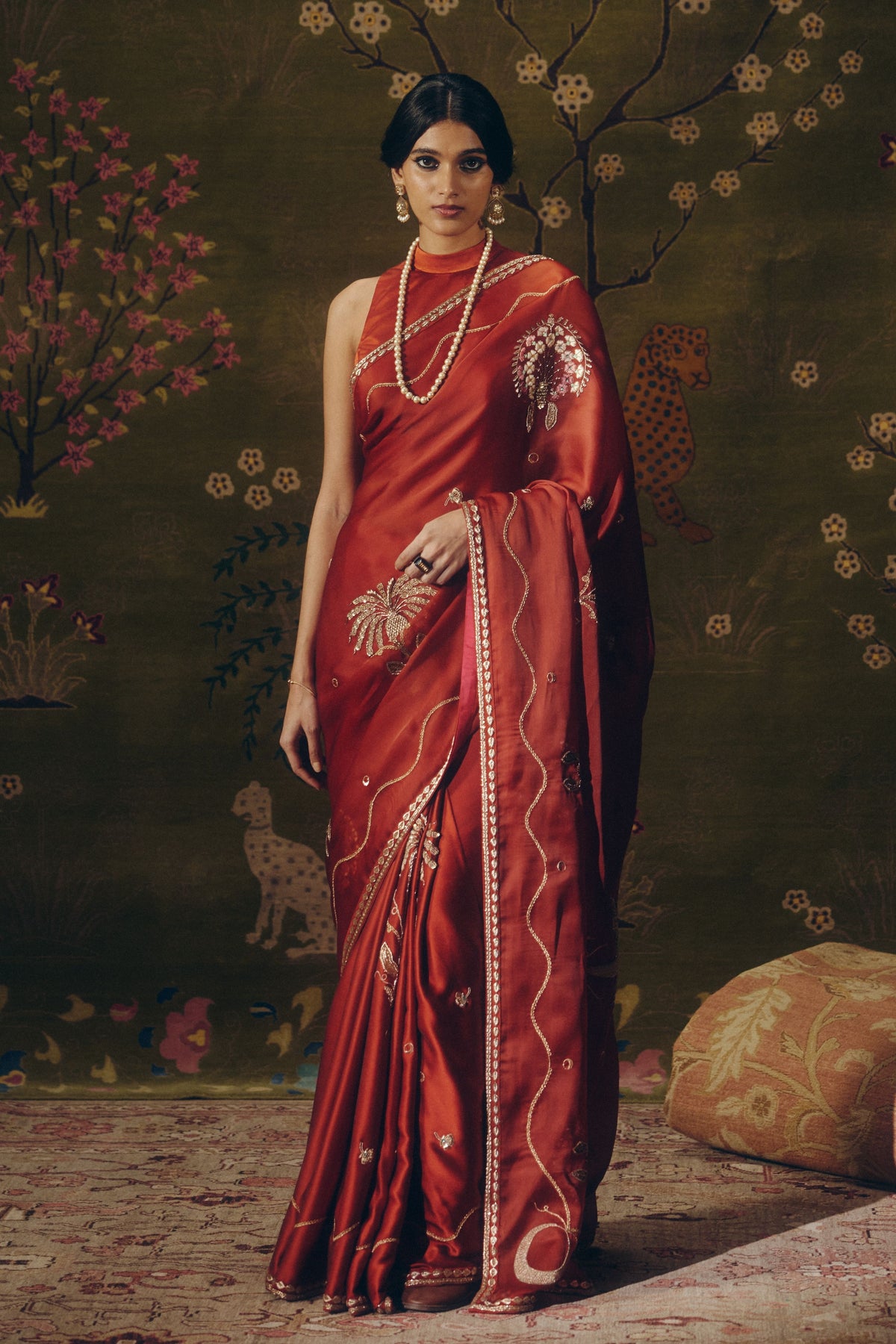 Turin Copper Saree