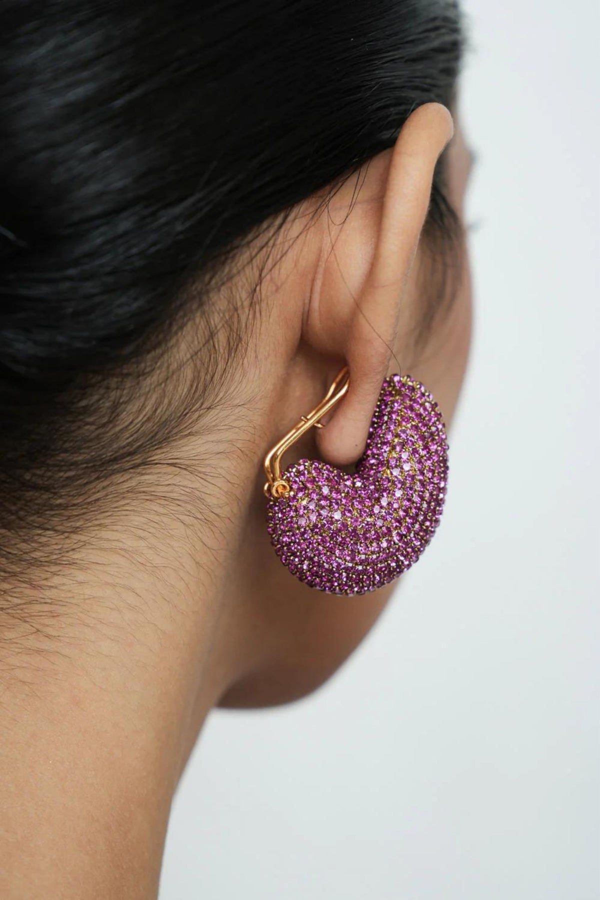 Kaju Earrings In Hot Pink