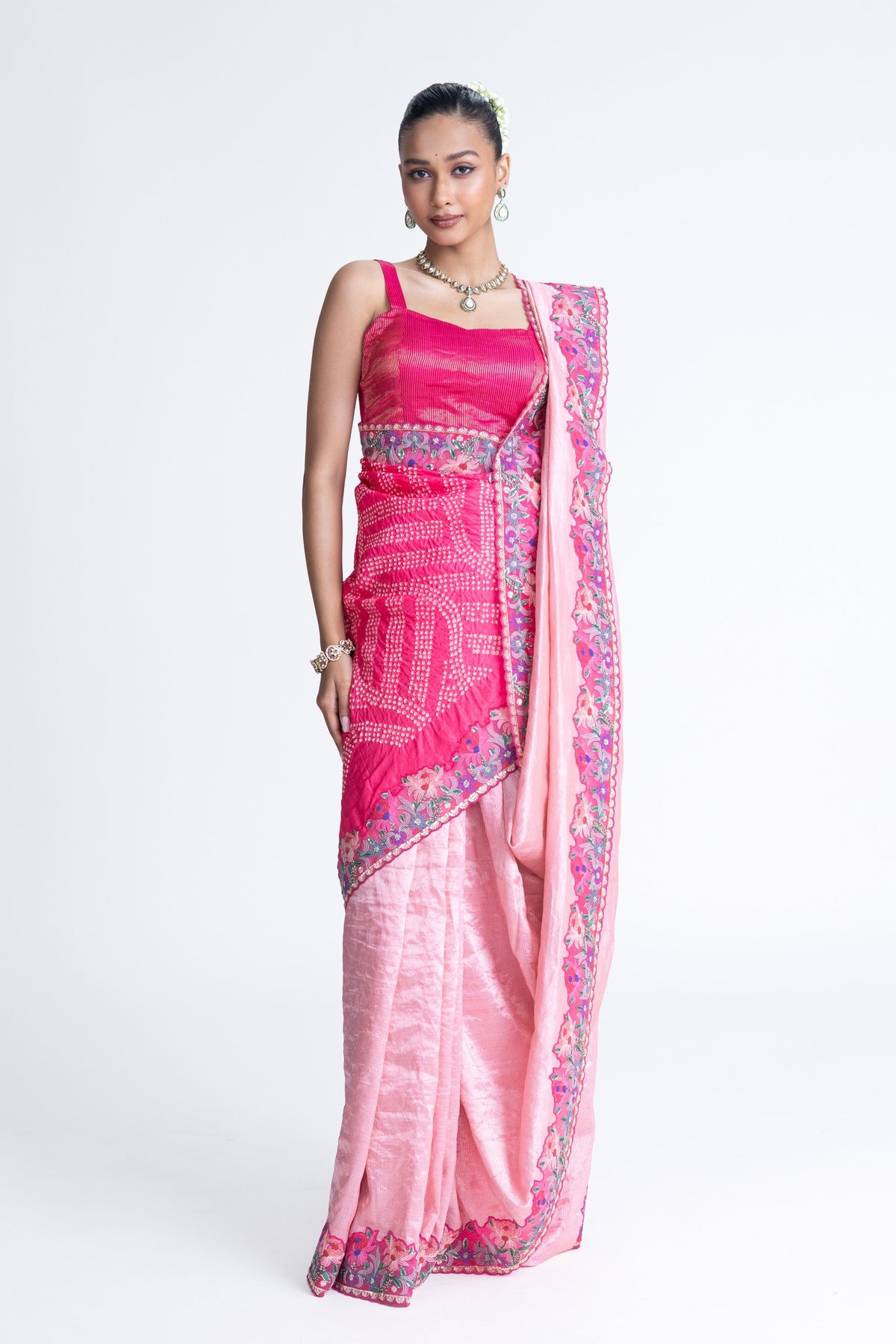 Metallic Silk Saree