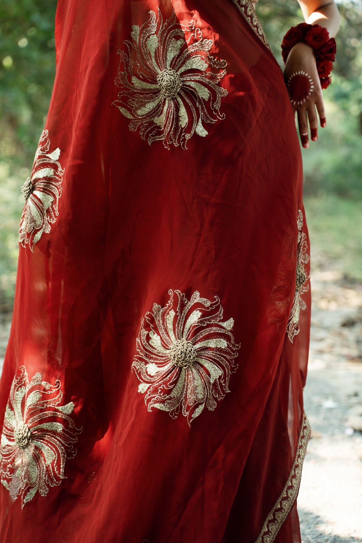 Rakt Prabha Saree Set