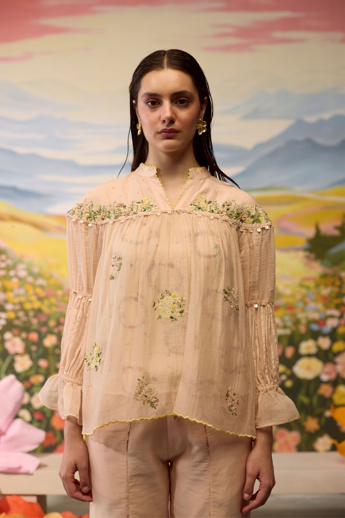 Sorbret Embroidered Top