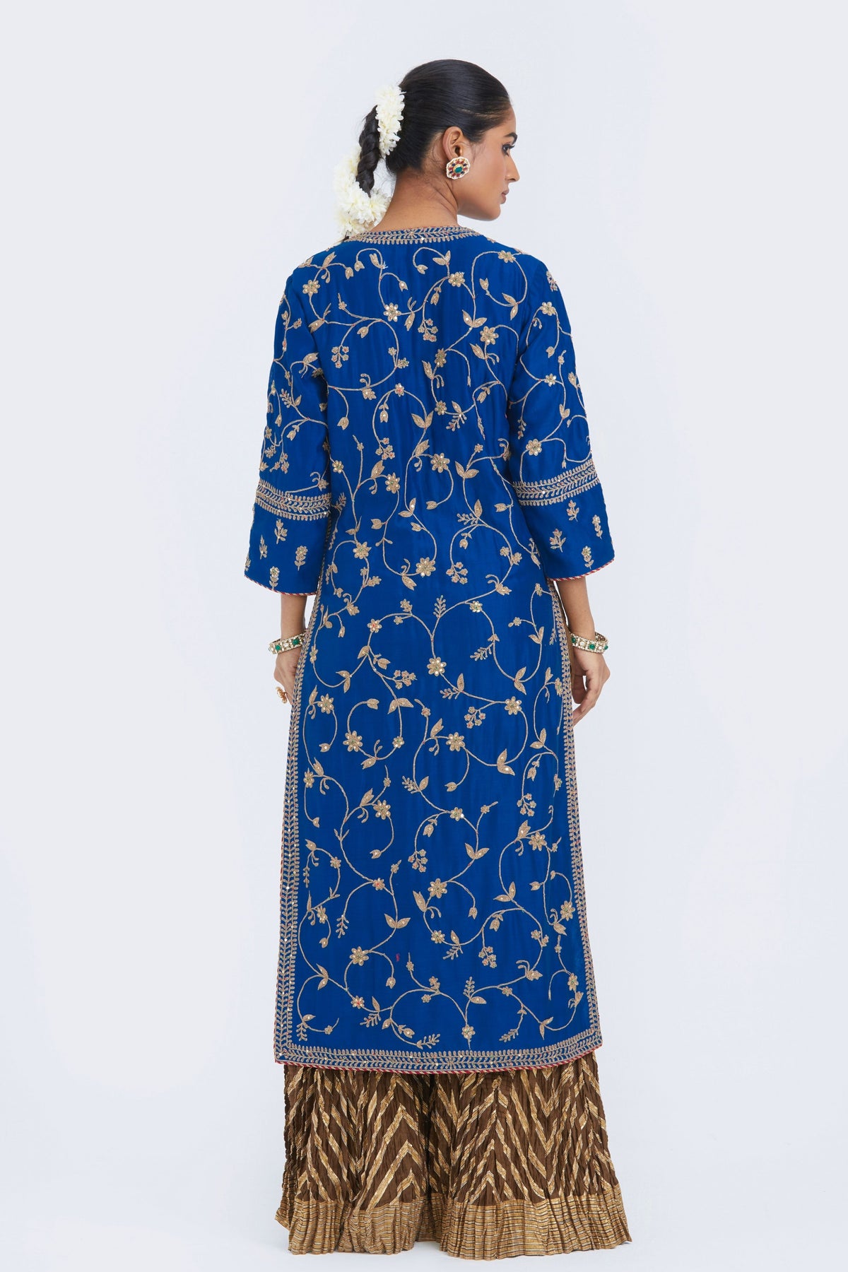 Blue Chelsea Sharara Set