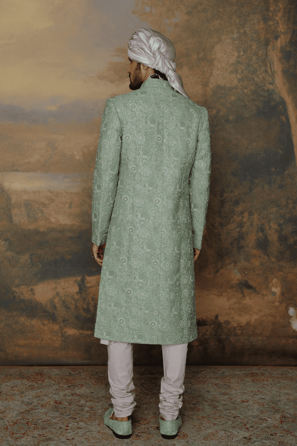 Chikankari Sherwani Set