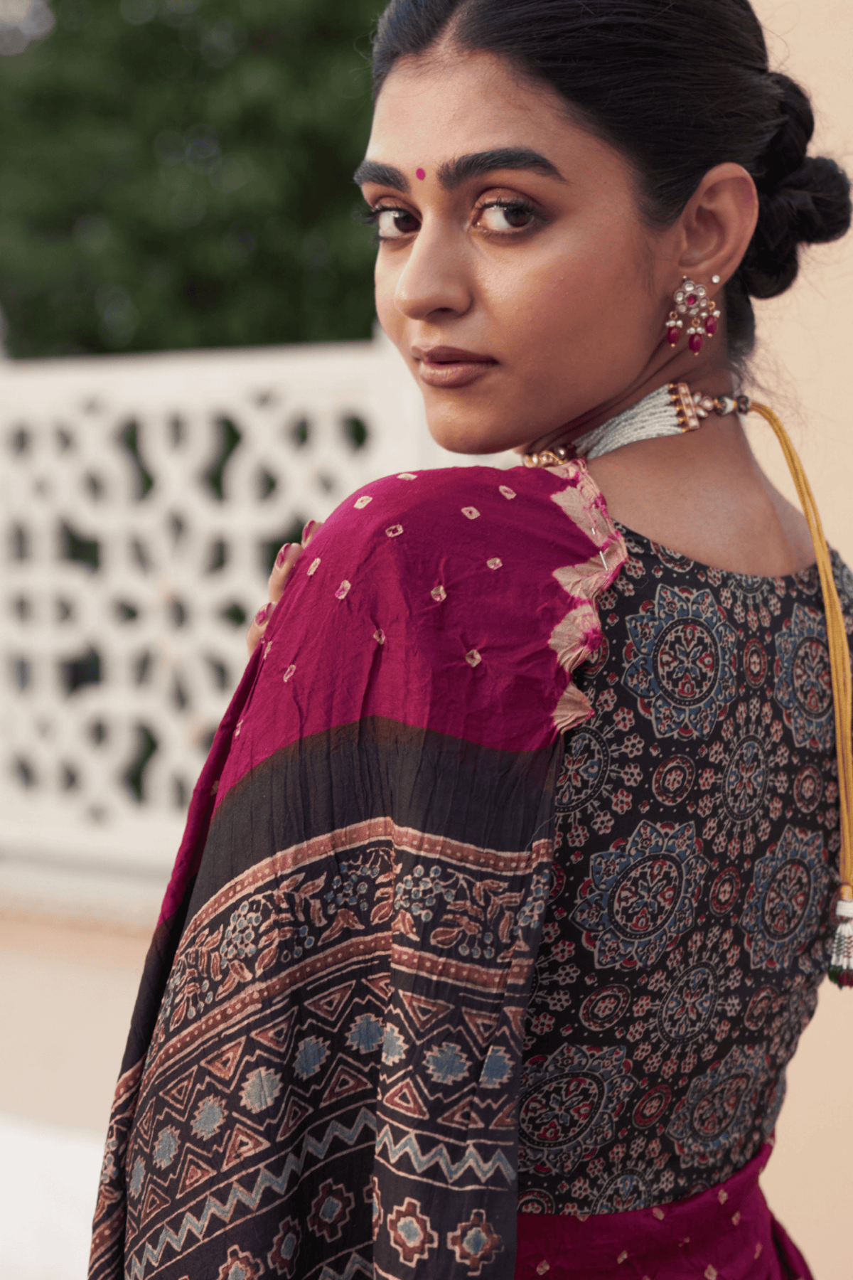 Parinita Wine Saree